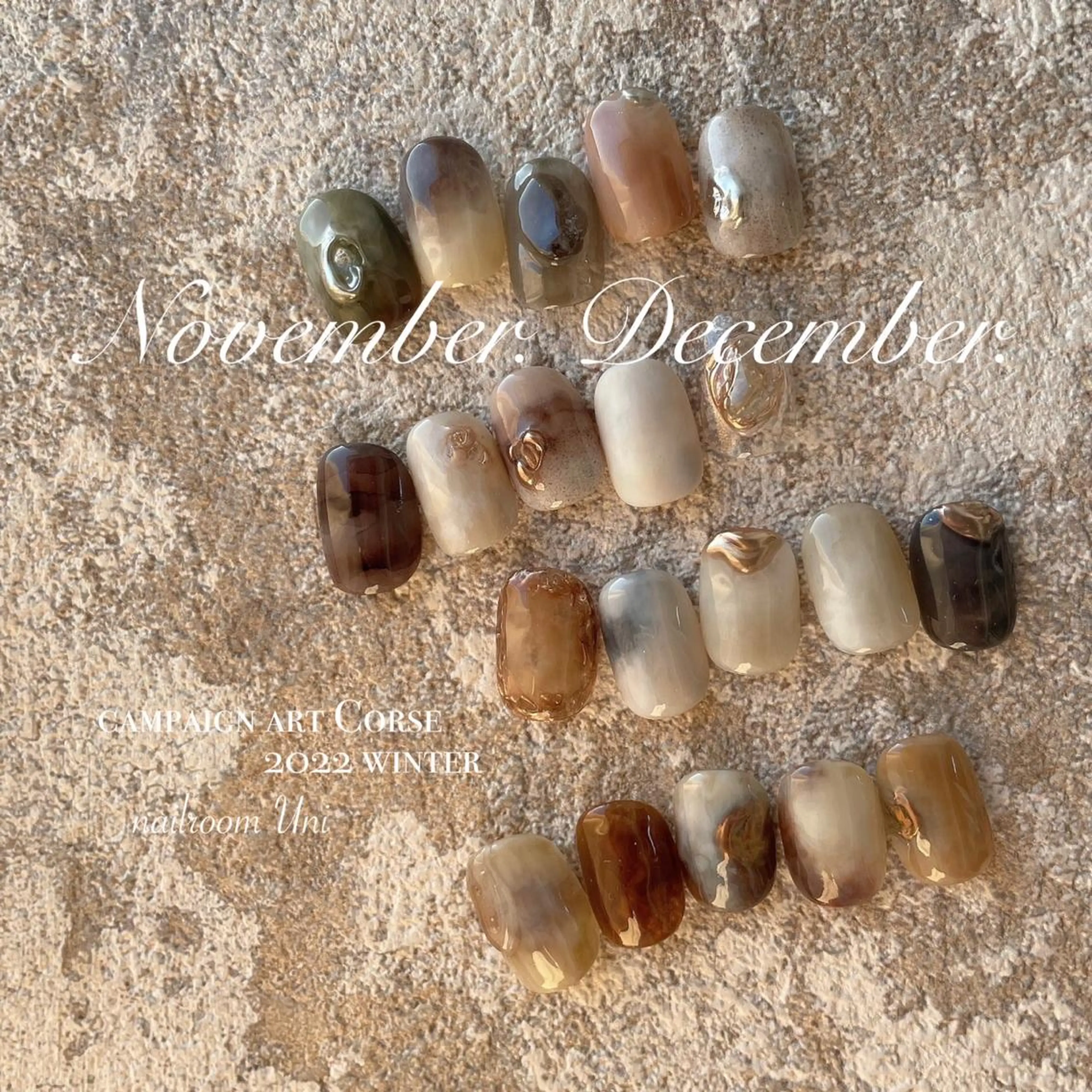 ネイル アートネイル ニュアンスネイル ハンドネイル lilbondir. chiharuのネイルデザイン