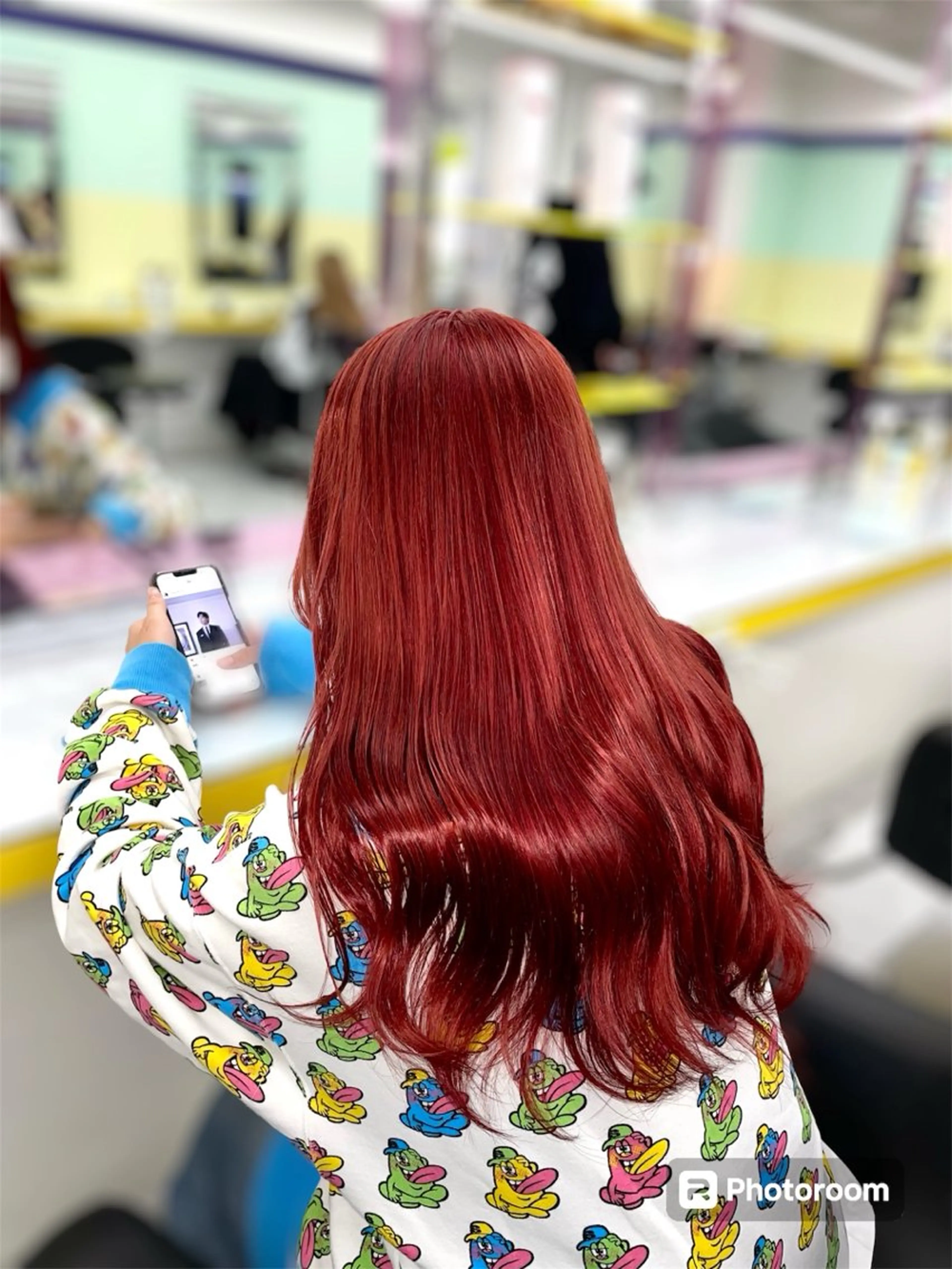 セミロング カラー ヘアアレンジ ブリーチ ハイトーンカラー ヘアカラー パーマ トリートメント ヘッドスパ ヘアセット 顔まわりカット の達人のヘアスタイル