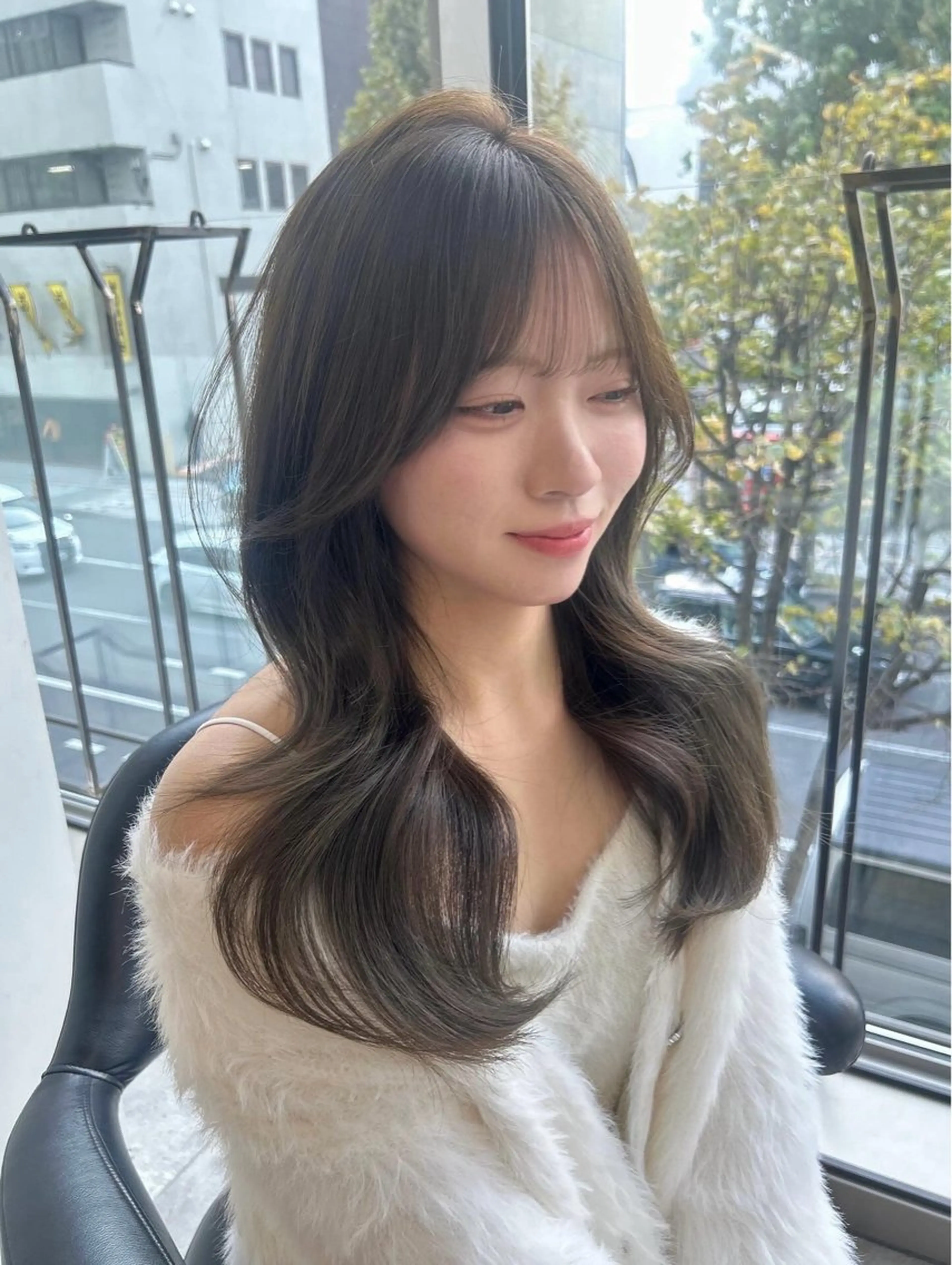 カラー ヘアカラー 透明感カラー୨୧ 松山理桜🩰˖ ࣪⊹のヘアスタイル