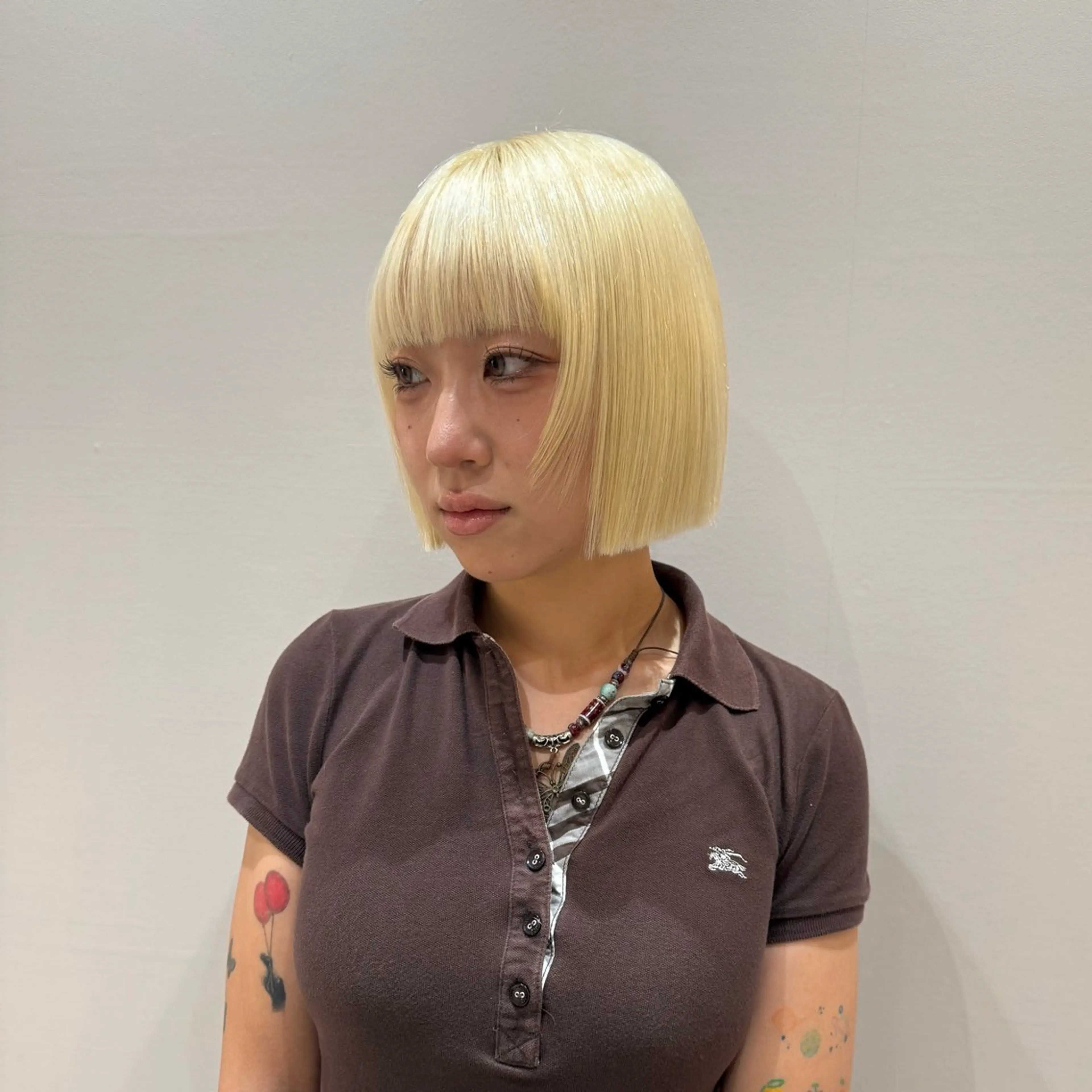 ショート カット ヘアカラー ハイトーン×ショート /RINのヘアスタイル