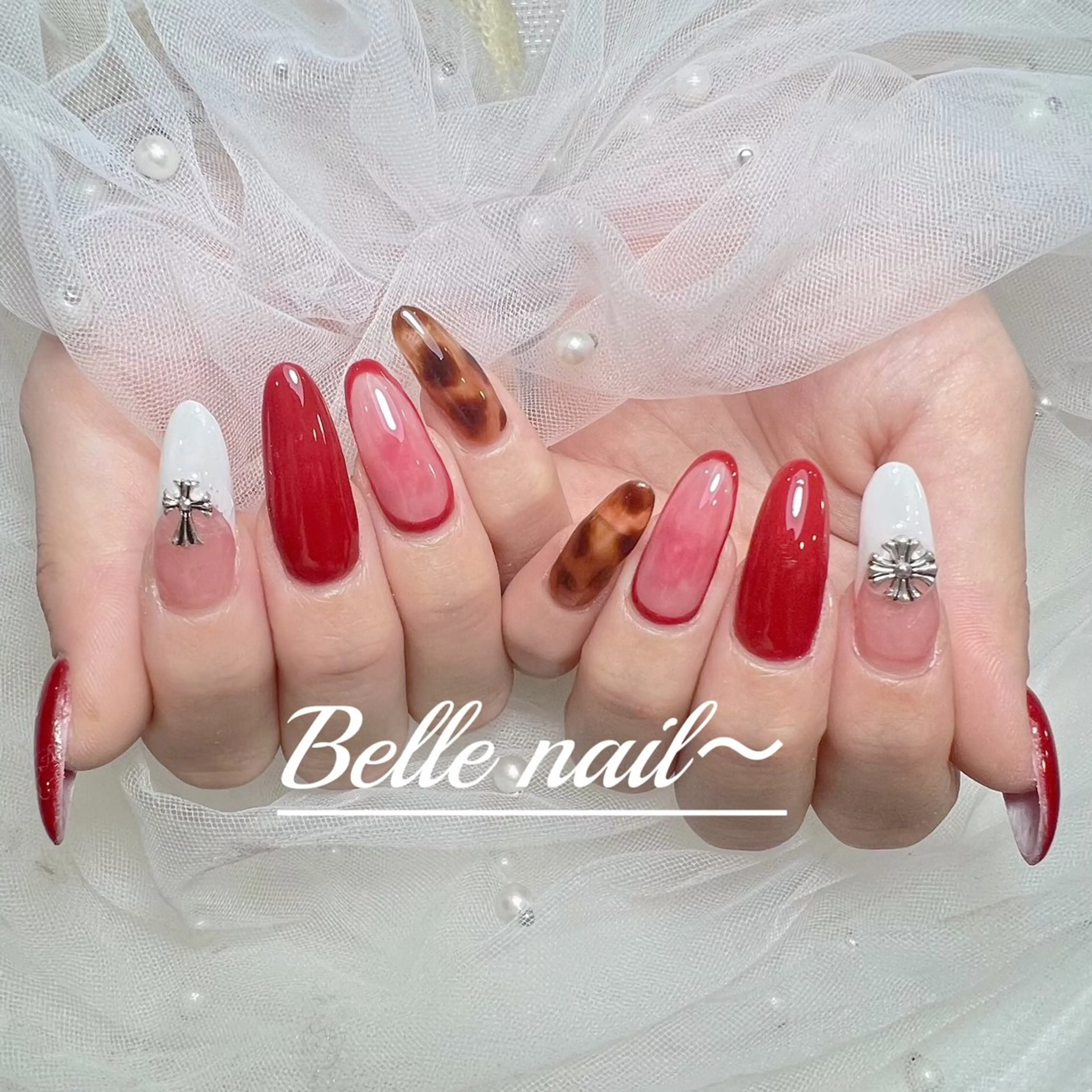 「初回ジェルオフ無料」【長さだし】持ち込みデザイン8本までパーツつけ放題！💕の写真