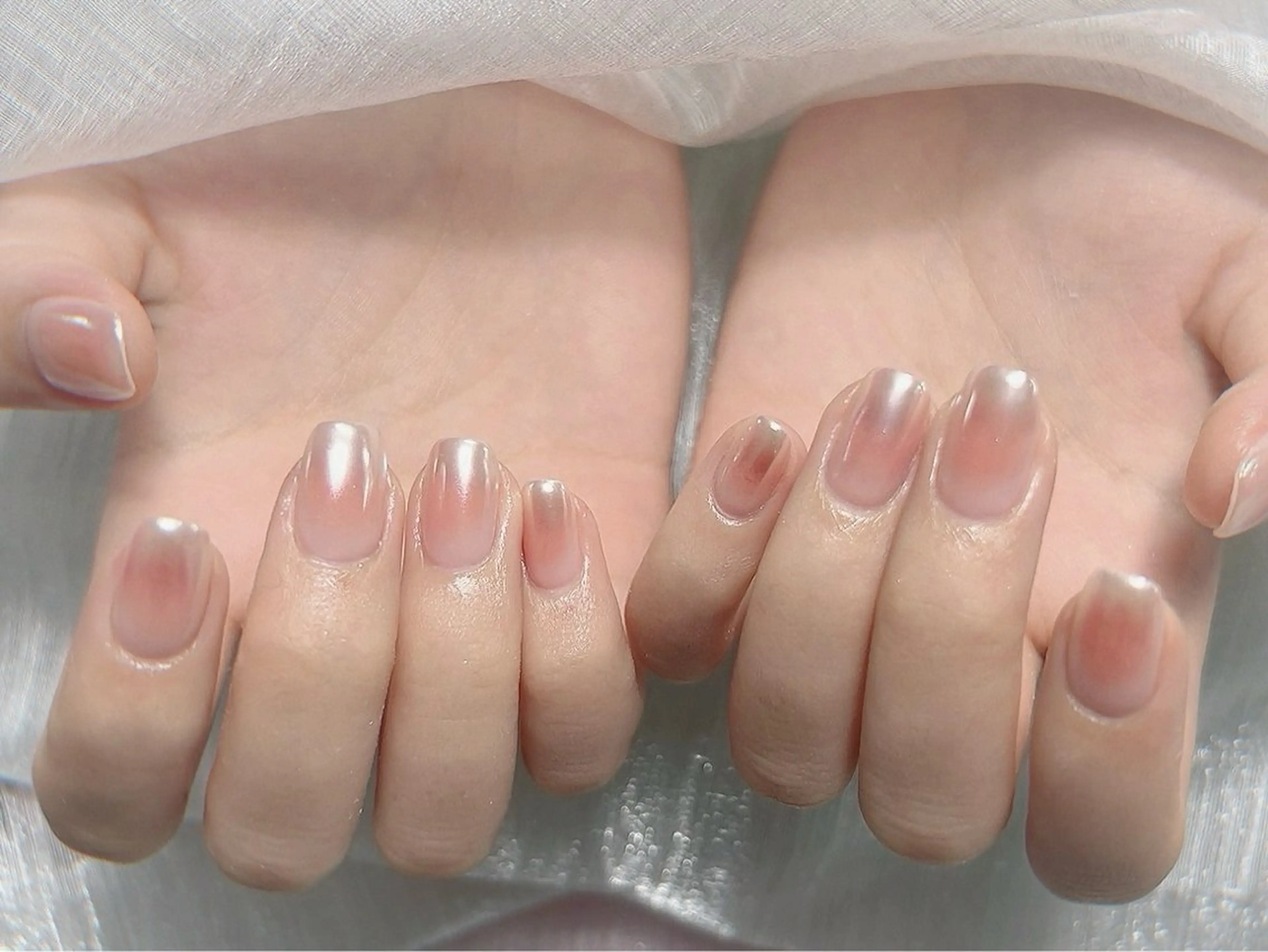 ネイル グラデーション ミラーネイル るか 池袋のネイルデザイン