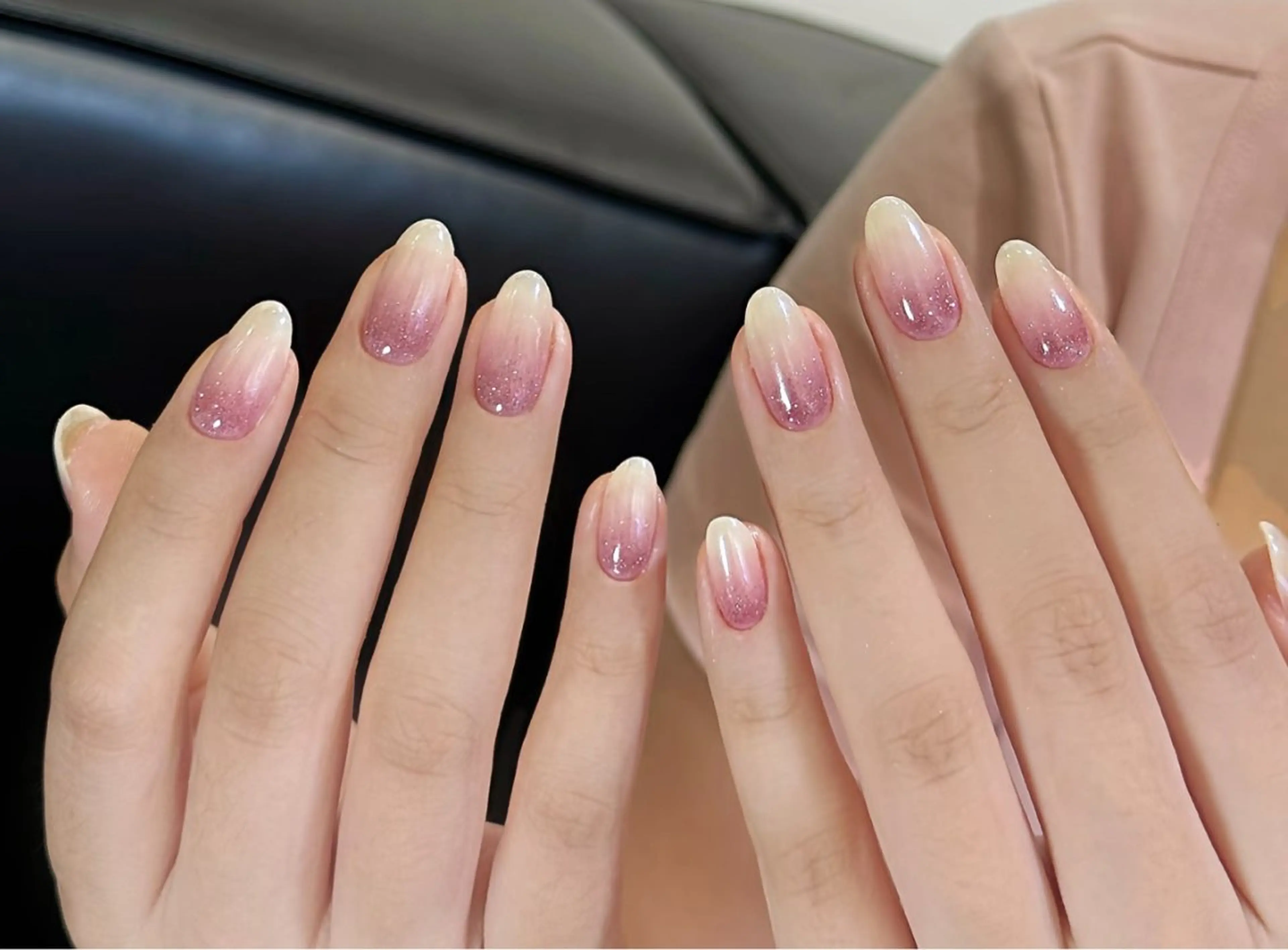 ネイル フットネイル フレンチネイル グラデーション ハート 韓国ネイル ハンドネイル Lynn_ Nailのネイルデザイン