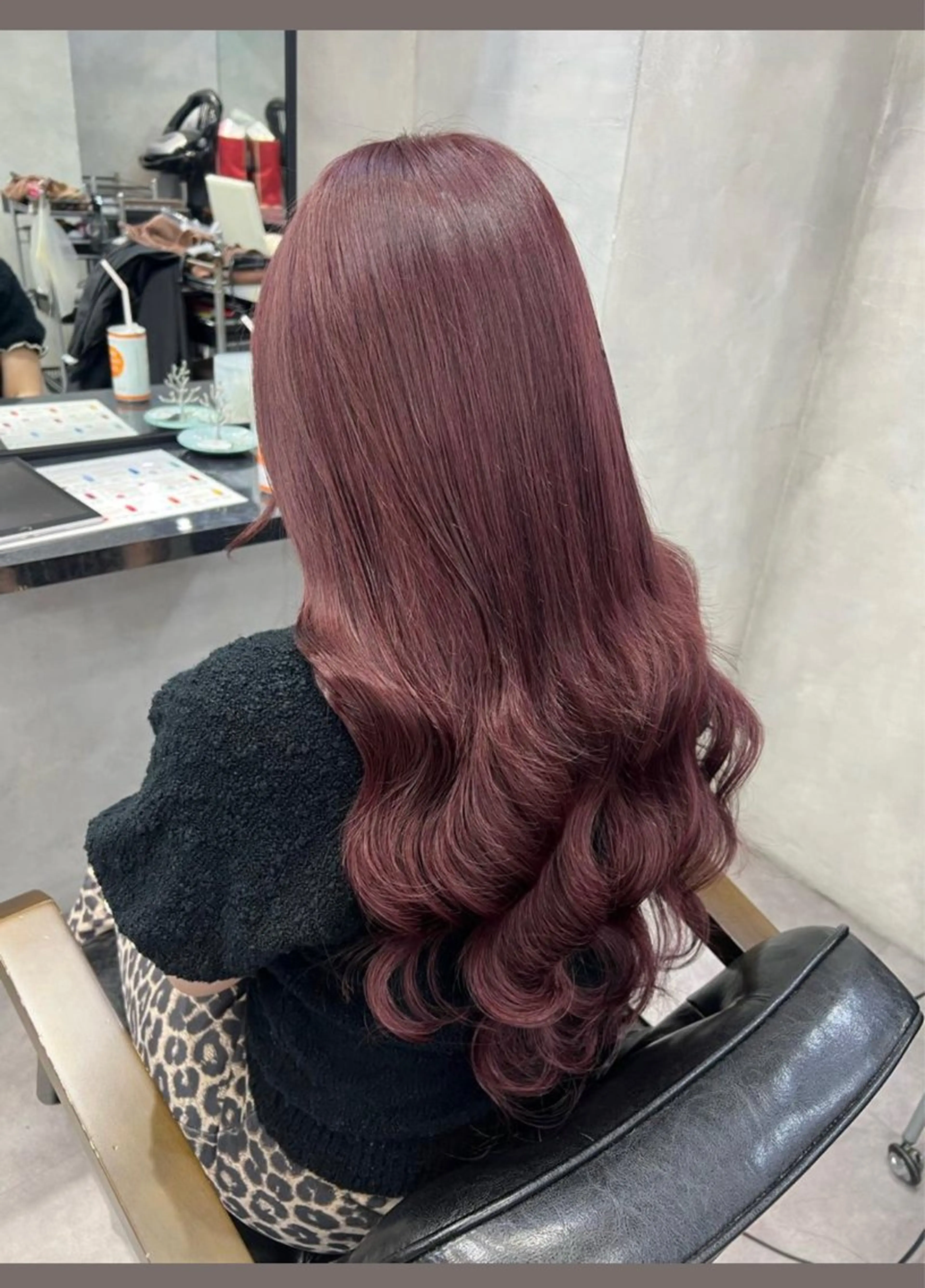 セミロング 濱川響太レディース カットモデルのヘアスタイル