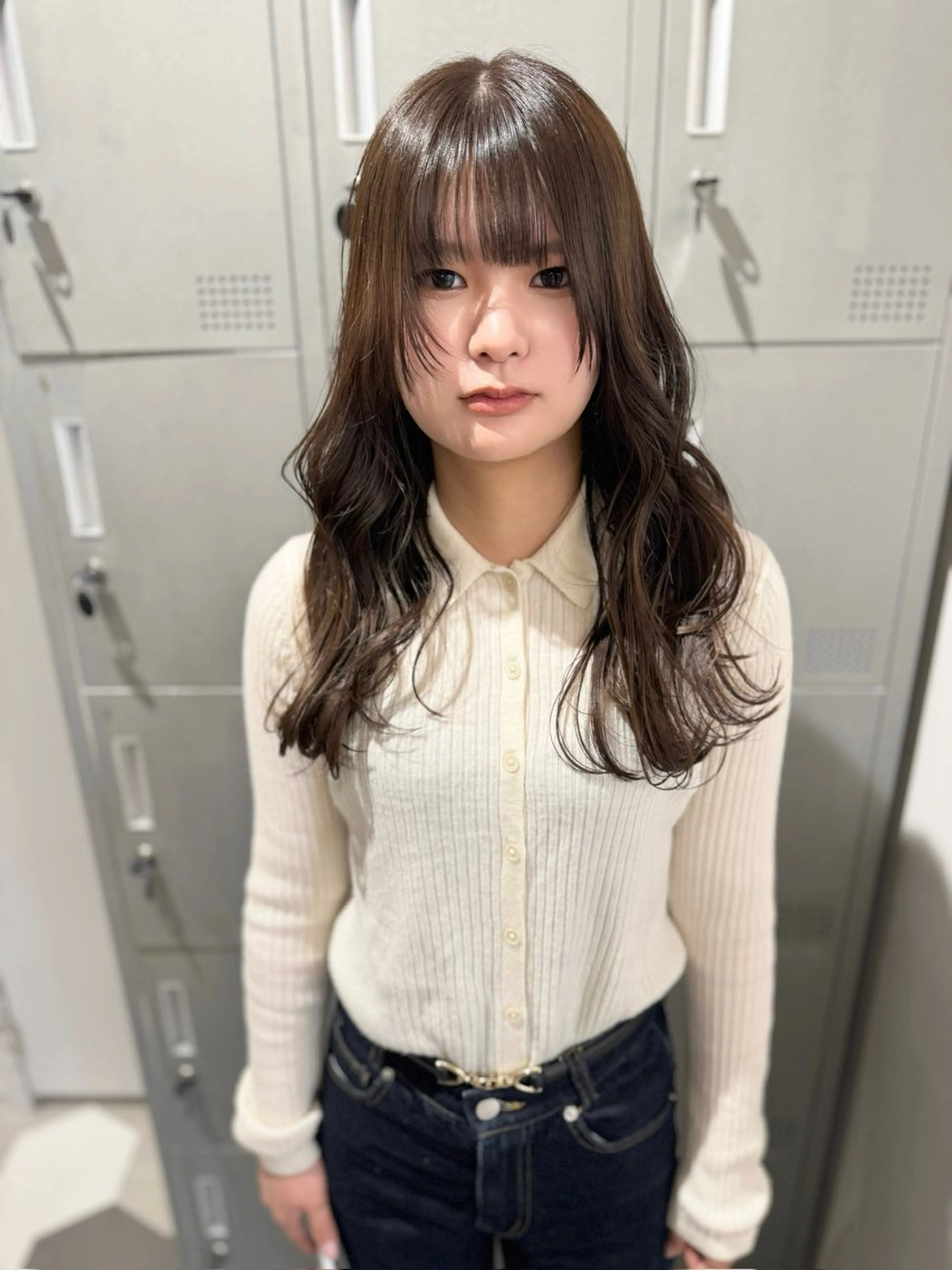 セミロング カット ヘアカラー 【天満1艶髪】潤艶/ 髪質改善🌹釣本竜哉のヘアスタイル