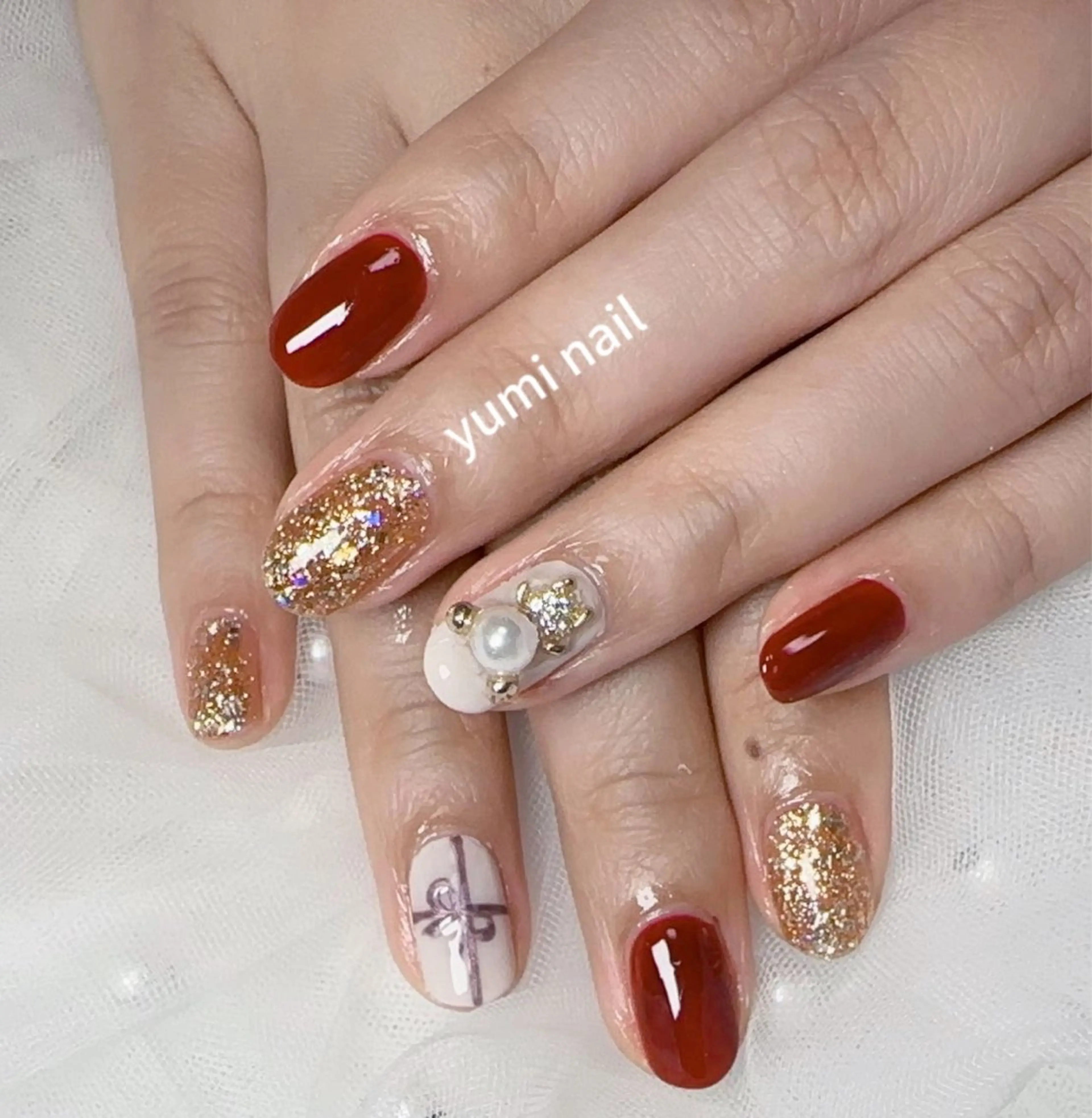 ネイル 𝐲𝐮𝐦𝐢🎀 長さ出しデザイン専門のネイルデザイン