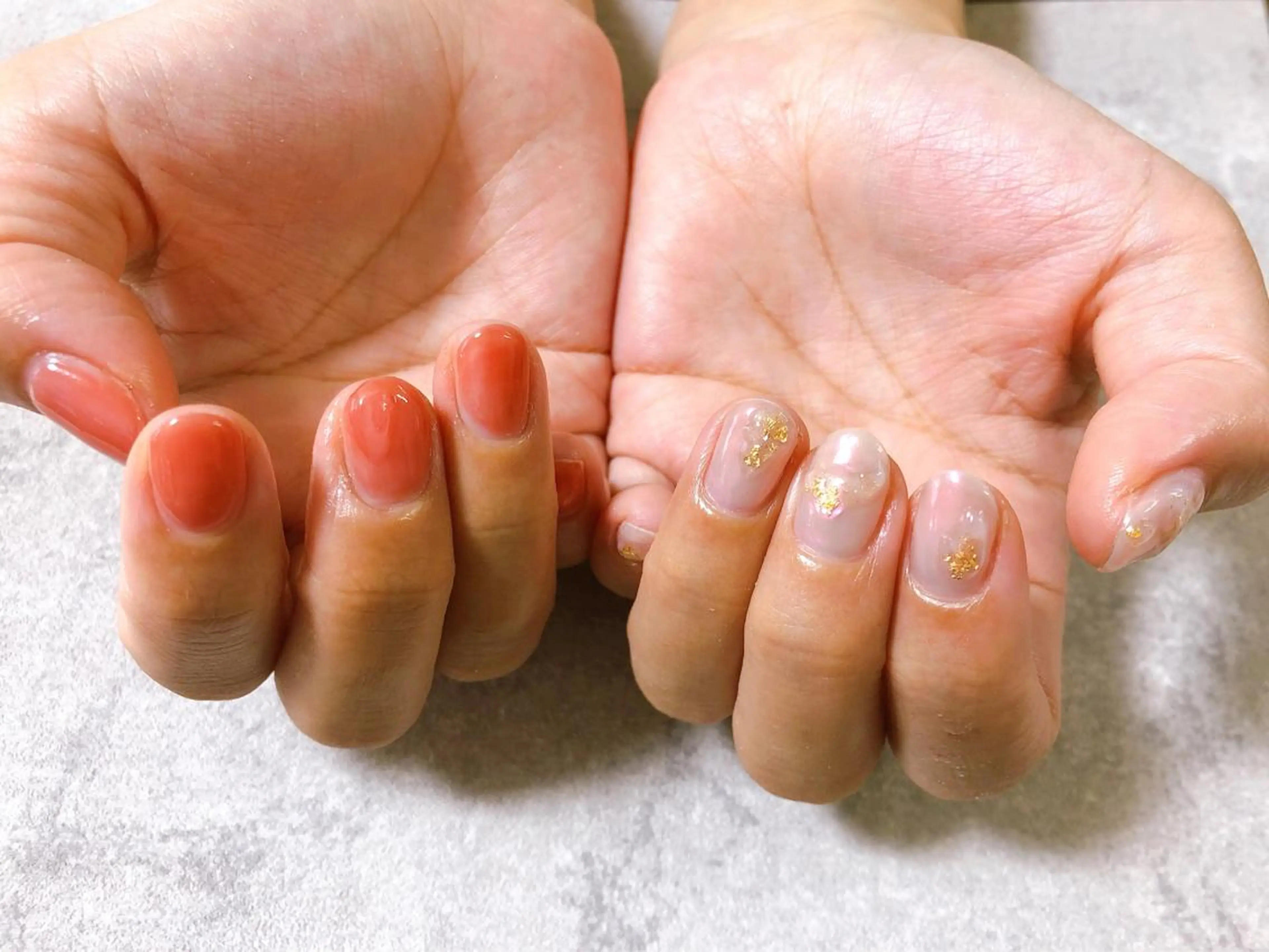 ネイル ニュアンスネイル Mogu nail 二子玉川のネイルデザイン