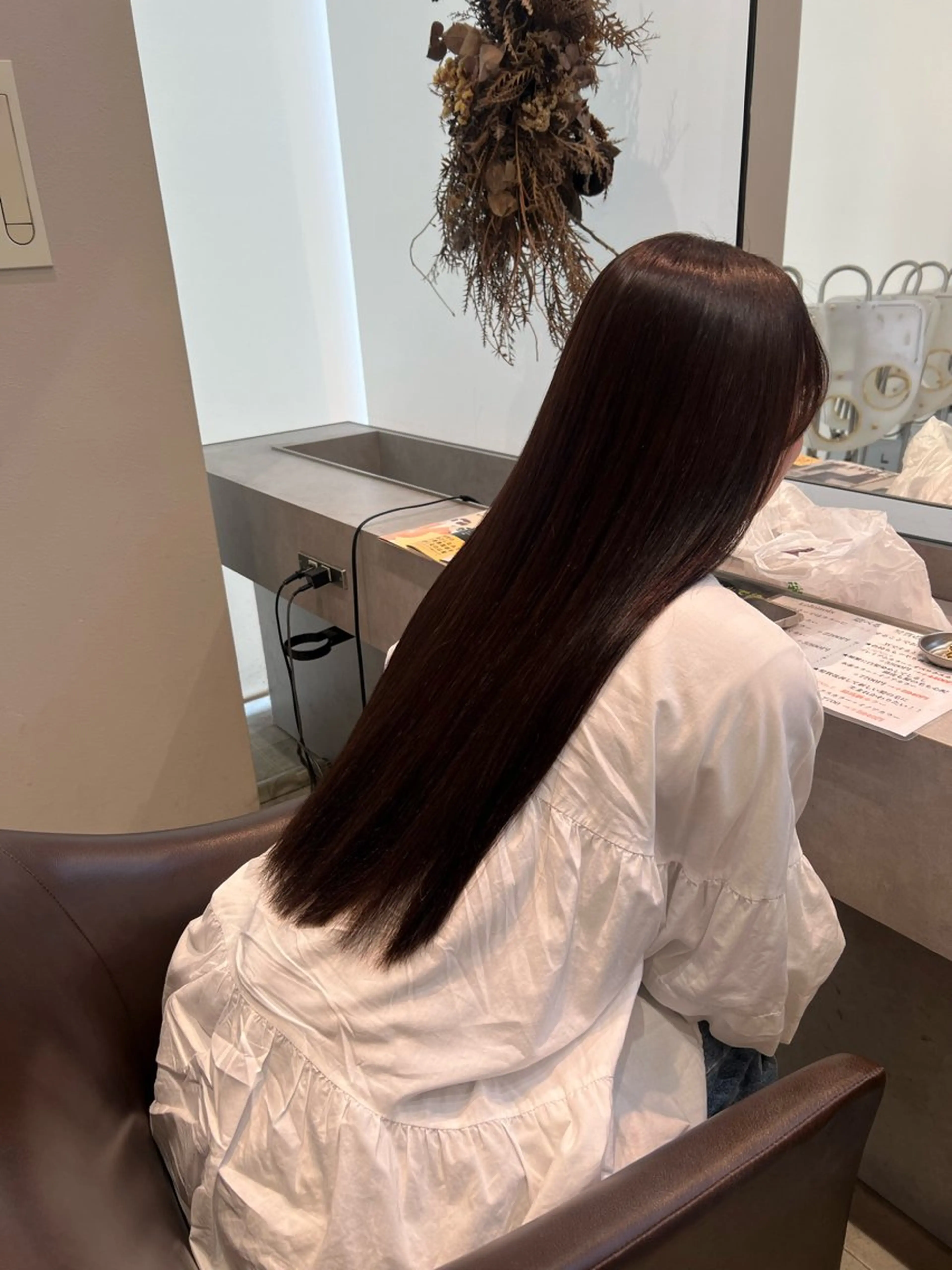 ロング カラー パーマ 髪質改善 酸性ストレート ストレートパーマ カット ヘアカラー 縮毛矯正 🫧Ai/ ロロネー森ノ宮💖のヘアスタイル