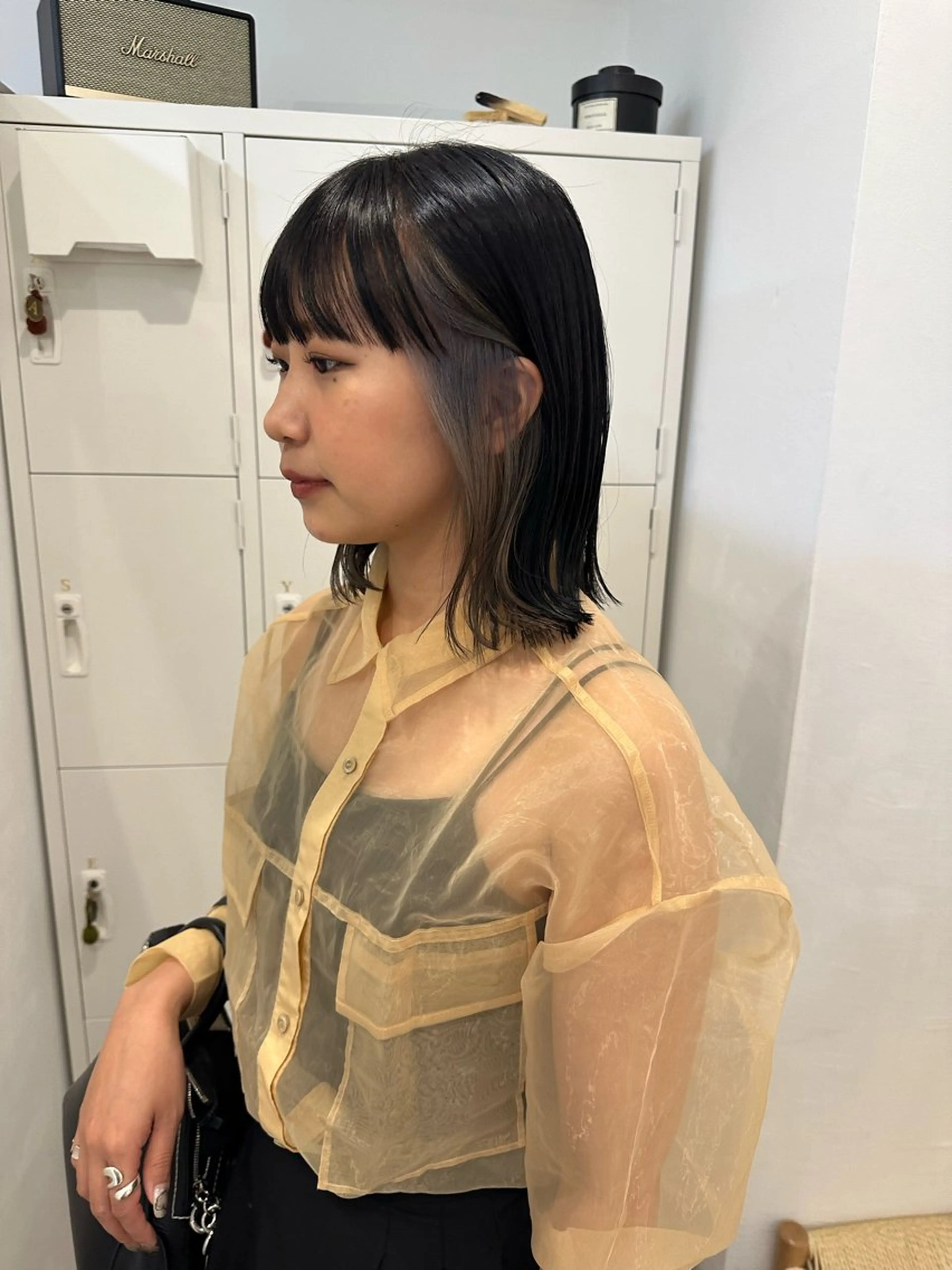 ミディアム カラー インナーカラー ヘアカラー 梅田/柔らかカラー/ オオハシ リナコのヘアスタイル