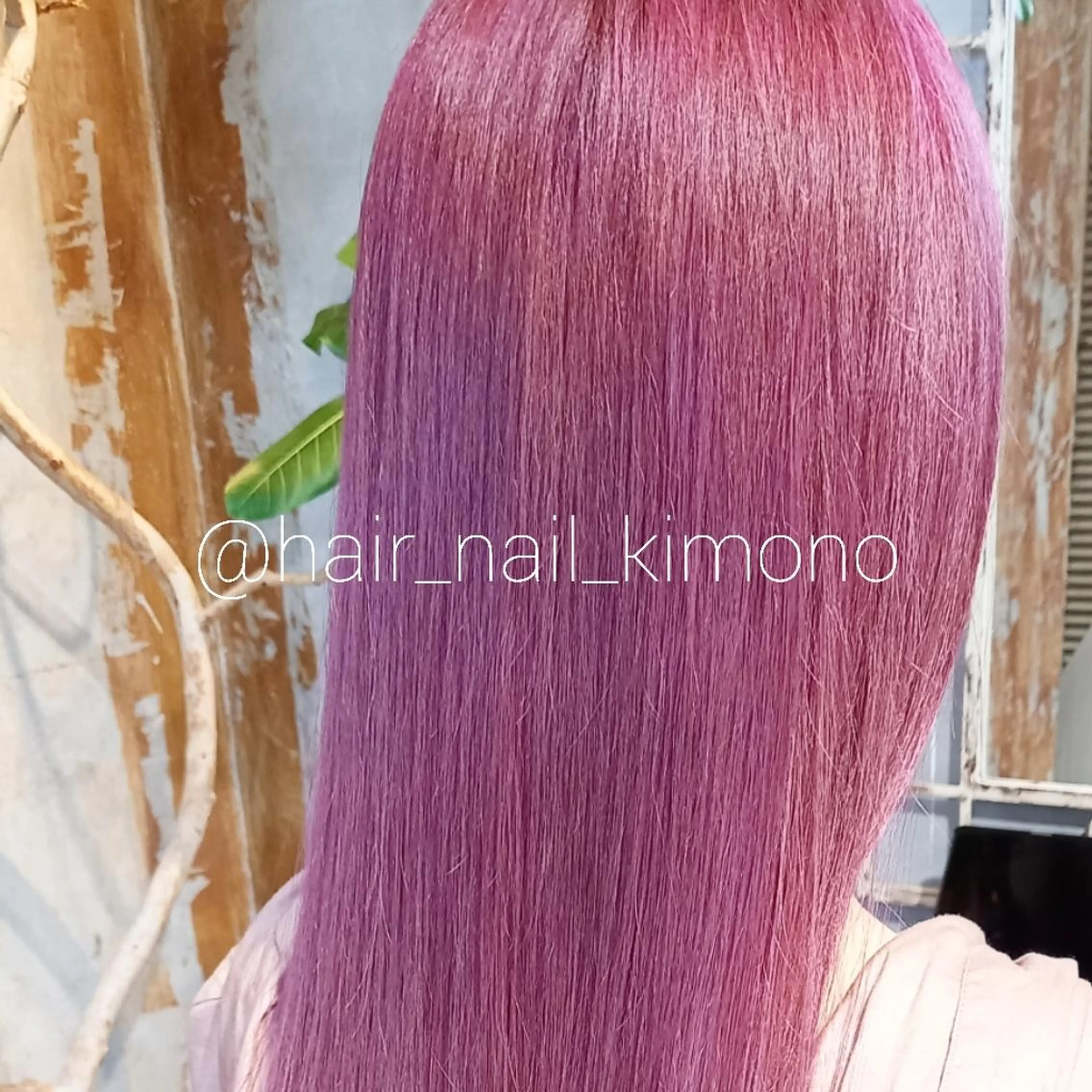 ロング カラー ピンクカラー ヘアカラー EMANON 心斎橋所属・デザインカラー /aiのヘアスタイル