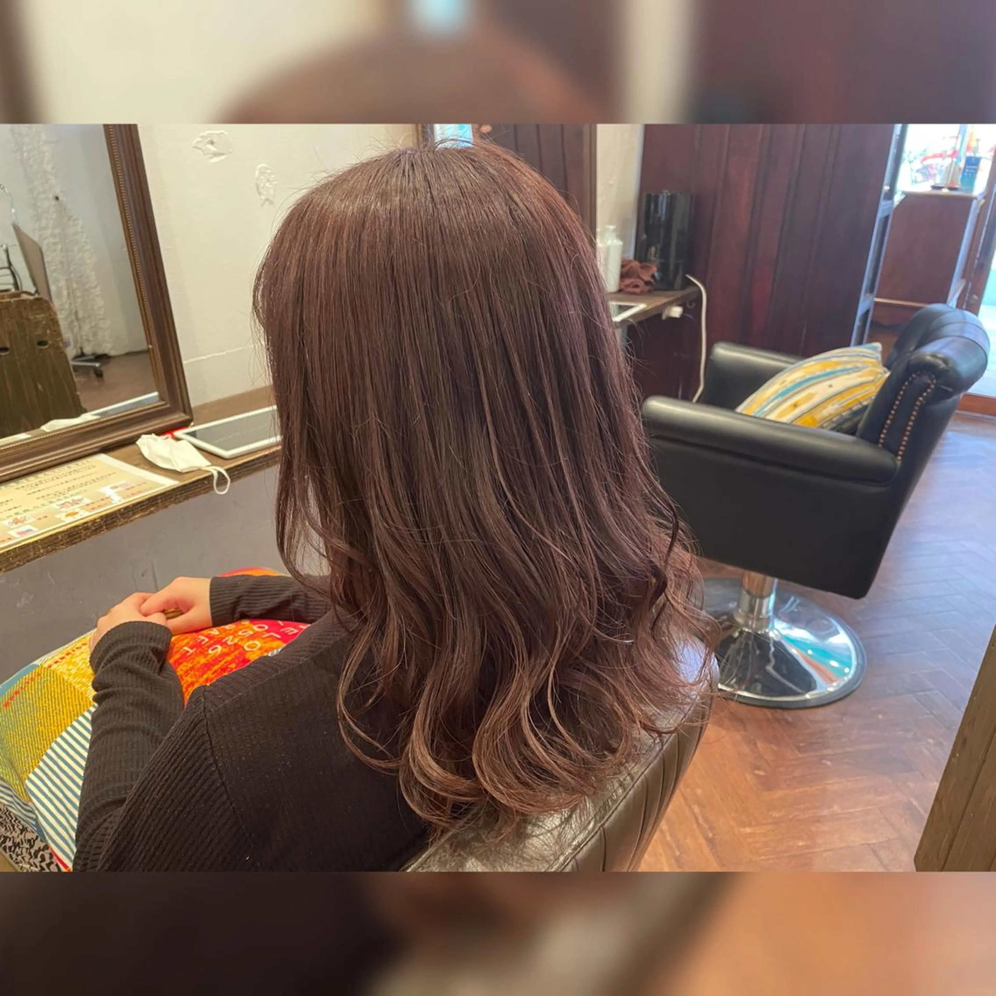 ミディアム カラー ベージュカラー ピンクカラー ピンクベージュ マイ 【川口】のヘアスタイル