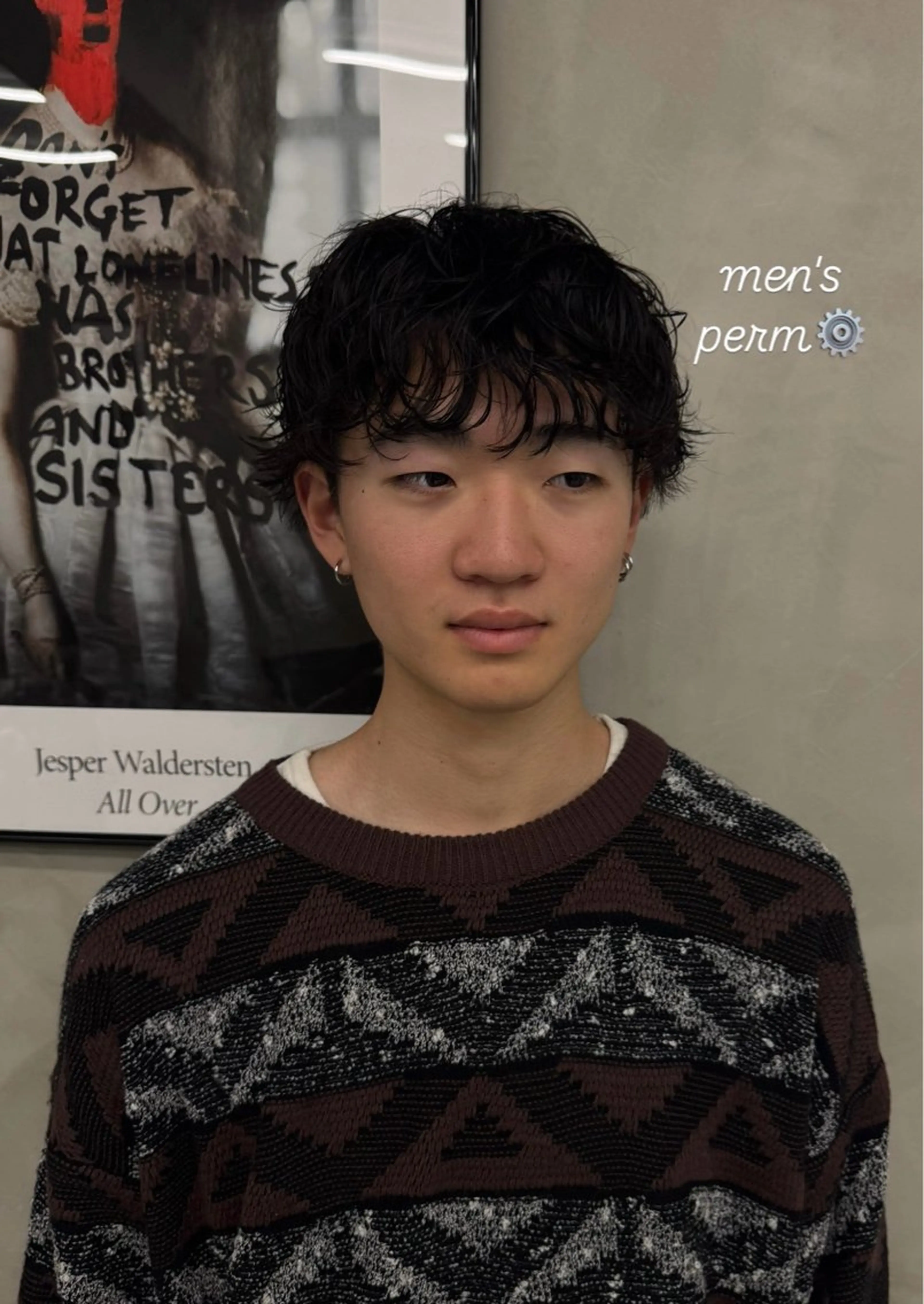 ショート パーマ メンズ メンズパーマ cut model 🫒natsuのヘアスタイル