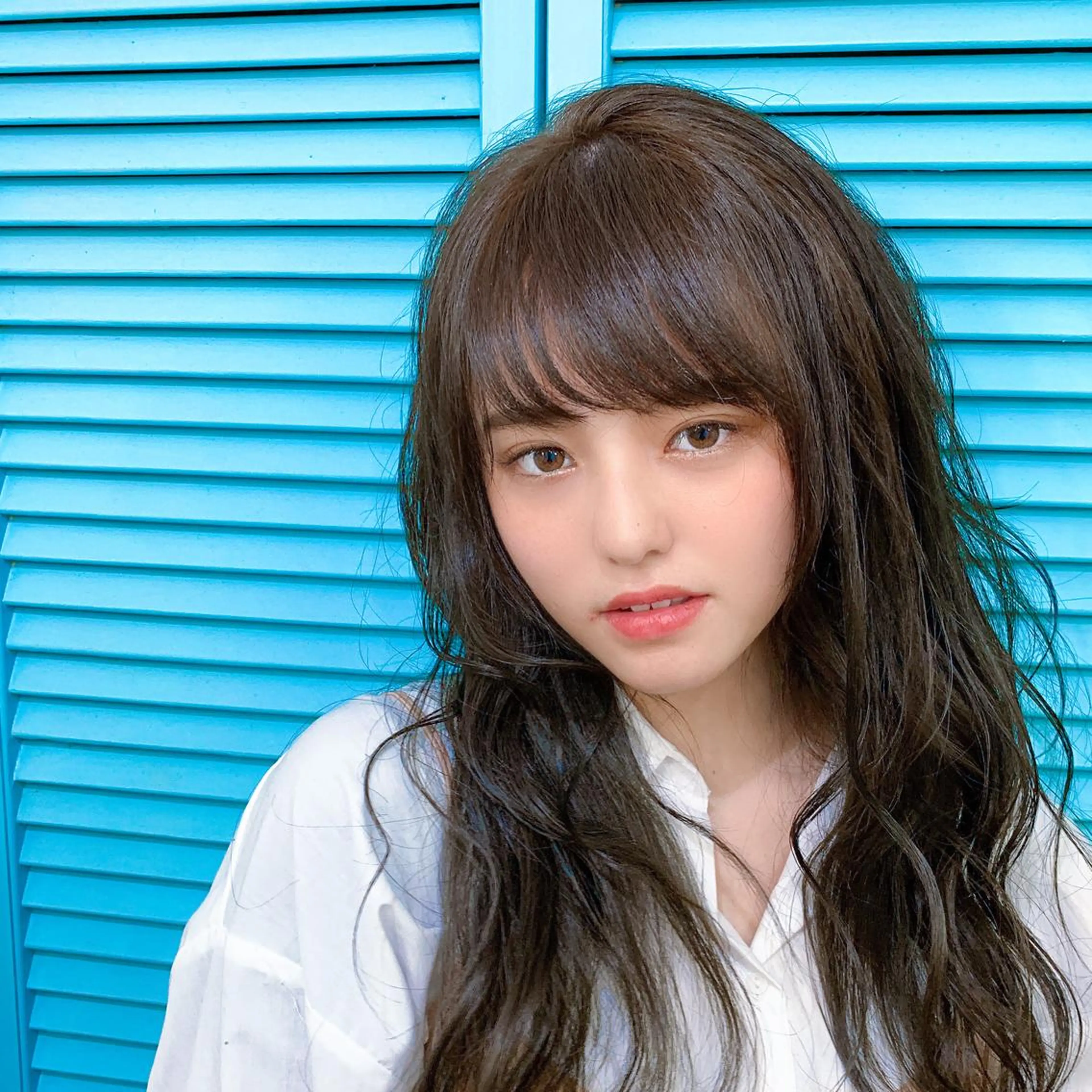 ミディアム カラー アディクシーカラー アクアカラー アッシュ バレイヤージュ ベージュカラー Lome'所属・✨ブリーチマスター✨ オクヤマヨウスケのヘアスタイル