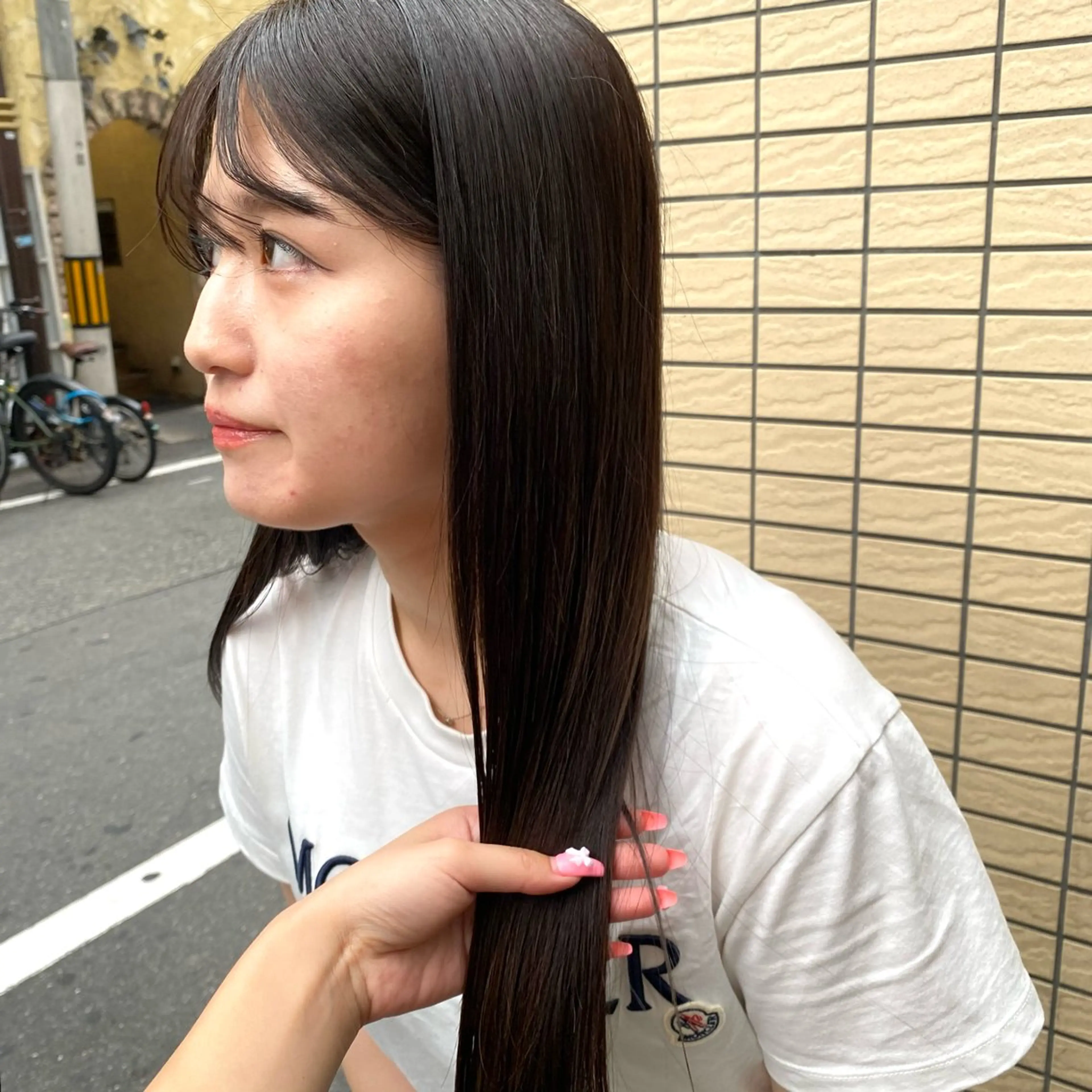 《💐髪質改善カラー💐》艶々のサラサラ酸熱カラー+高濃度処理剤🧴の写真