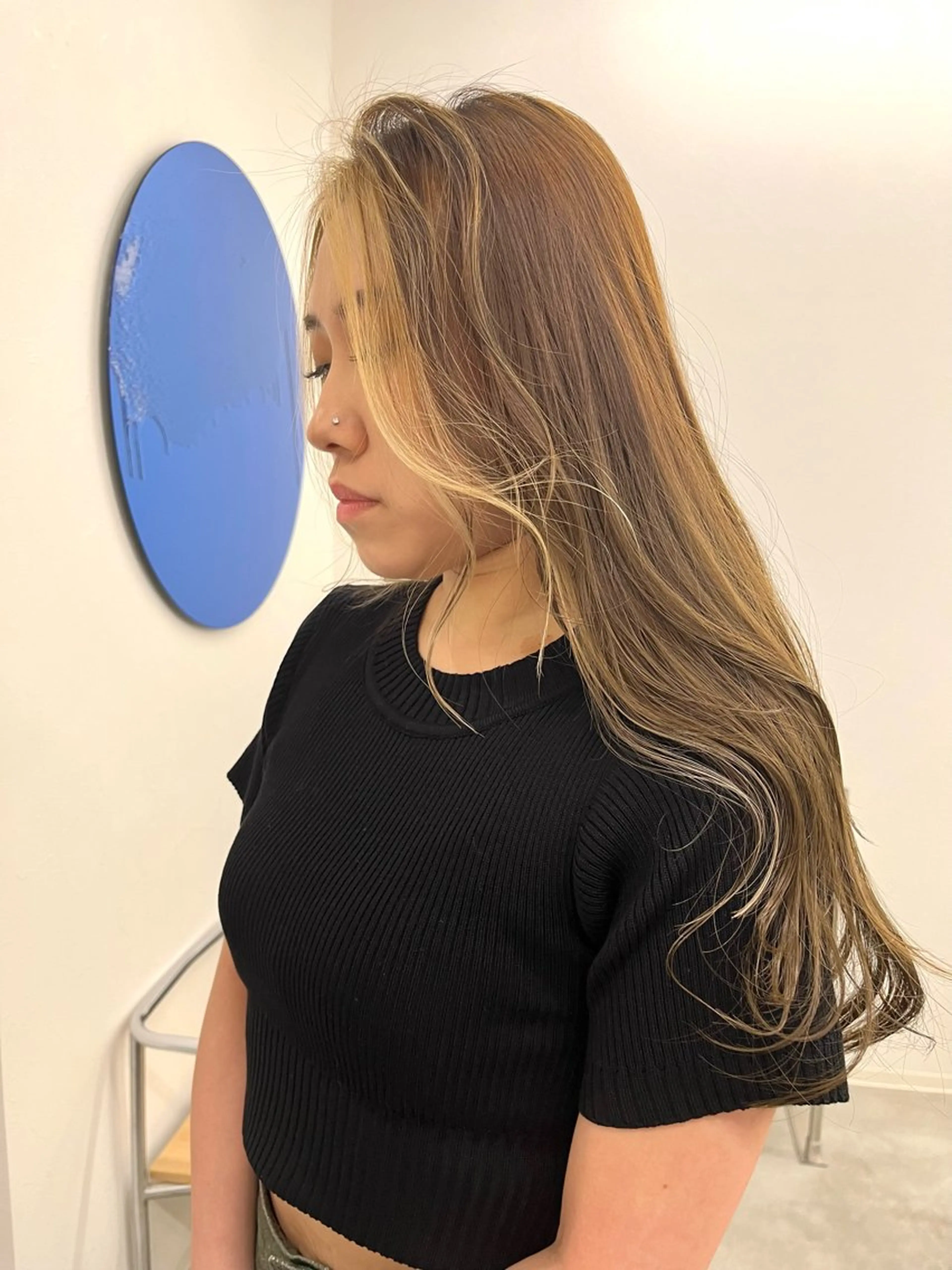 ロング カラー ヘアカラー KEPKA ヤマグチ 天神 今泉のヘアスタイル