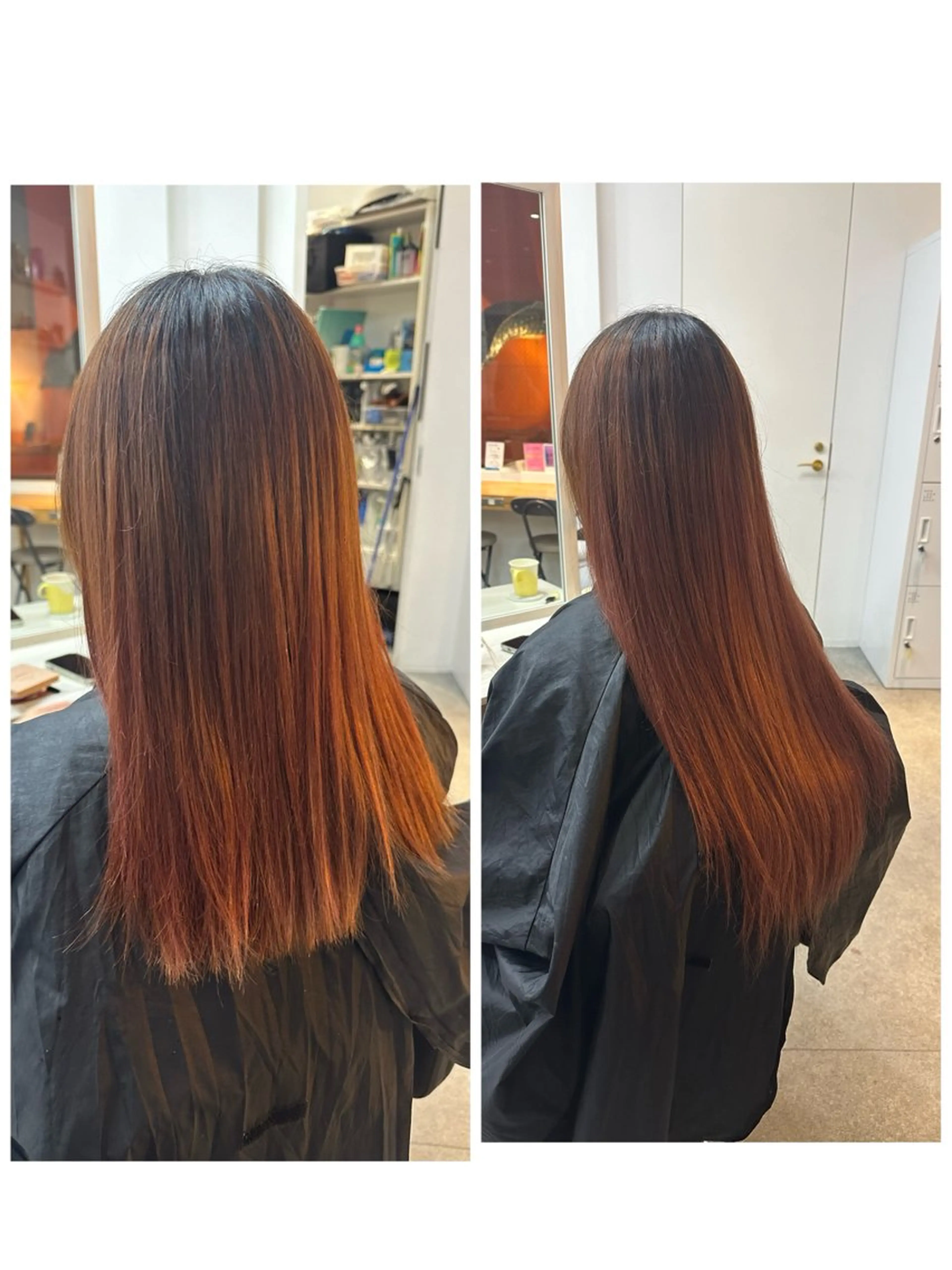 ロング エクステ カット エクステ 韓国ヘア×ハイトーン AYA💫のヘアスタイル