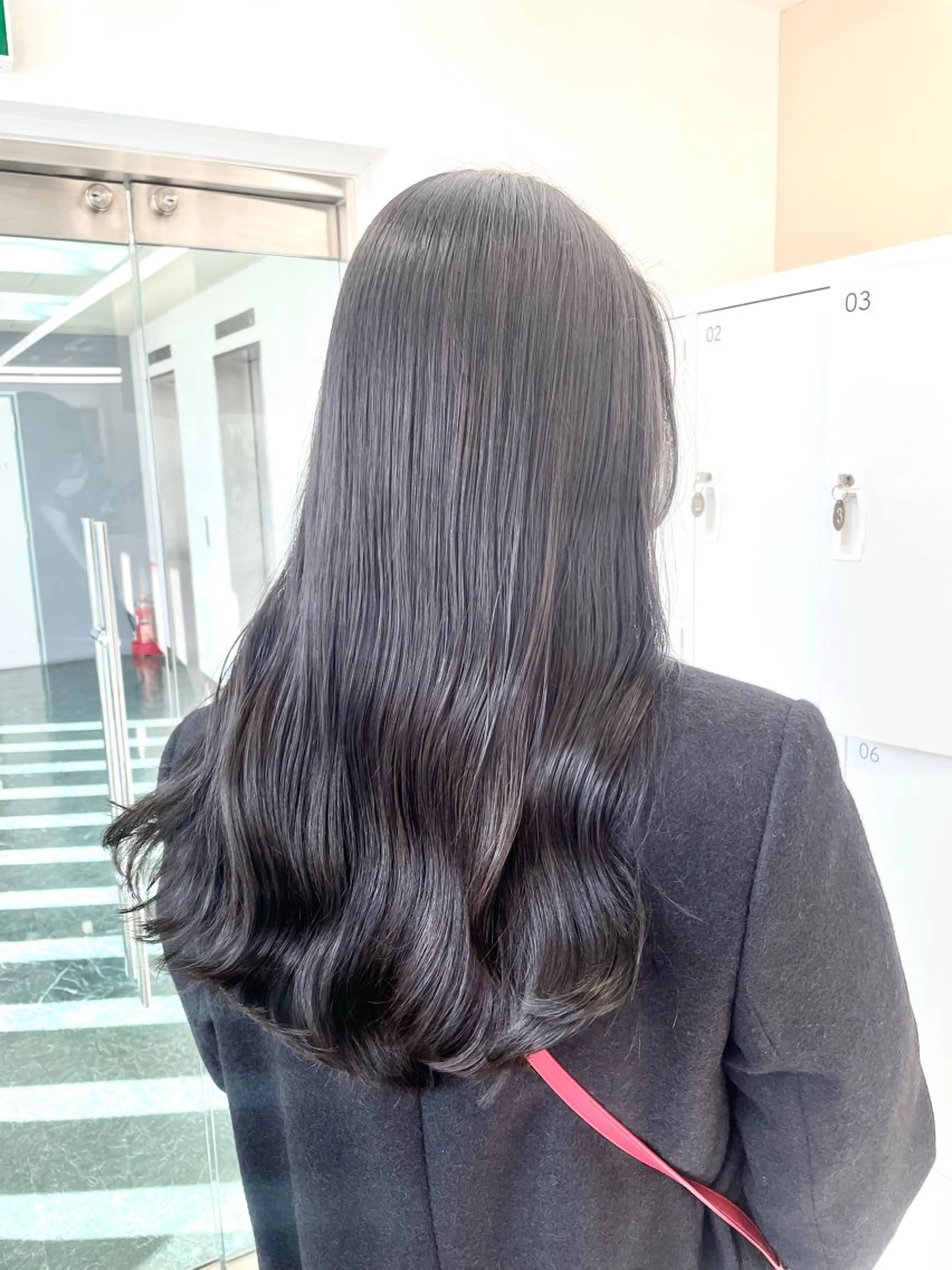 ロング カラー カット ヘアカラー 🔵赤み消し透明感 梅田・増田のヘアスタイル