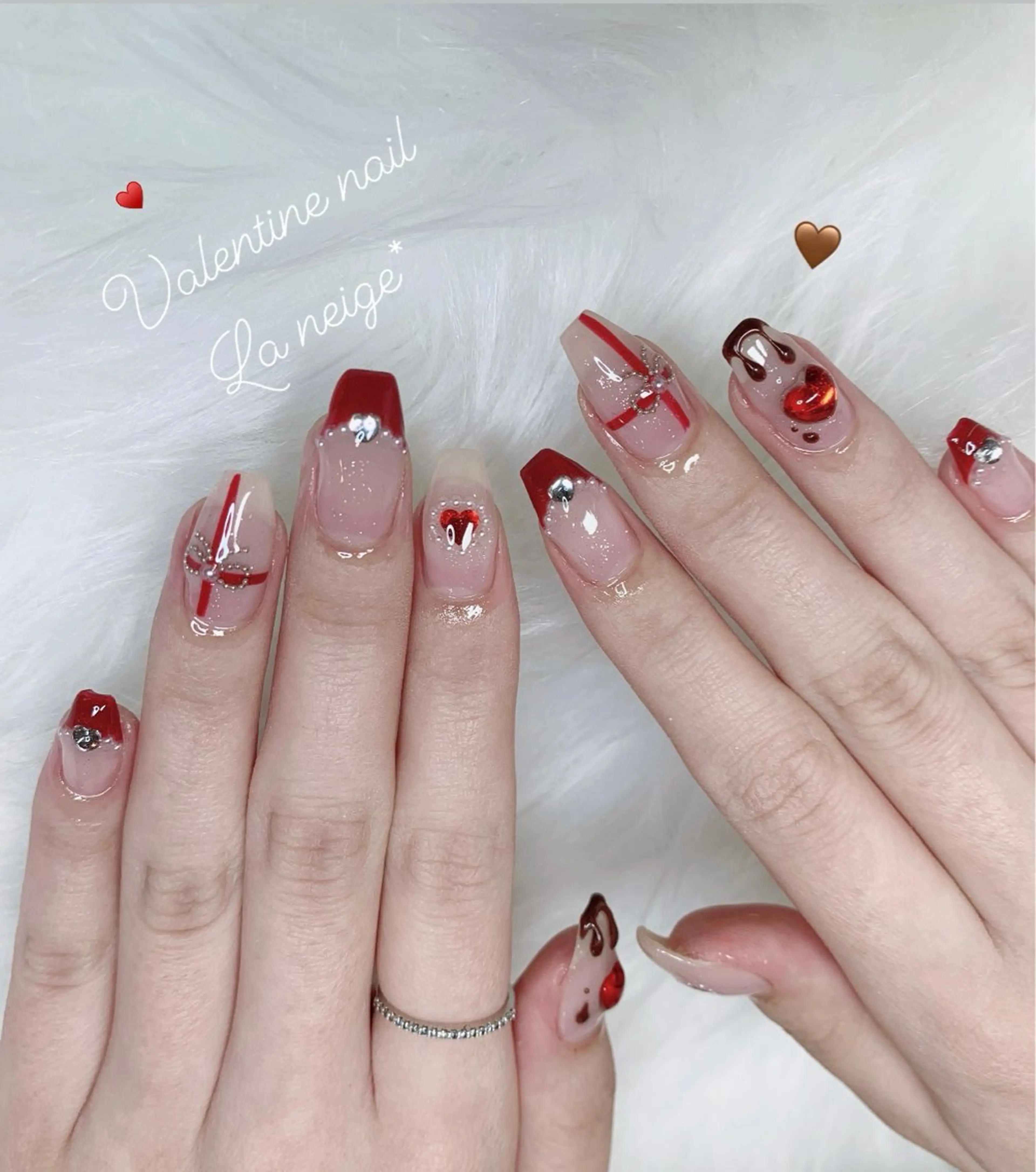 ネイル ハンドネイル La neige* yuki 🥯🍑のネイルデザイン