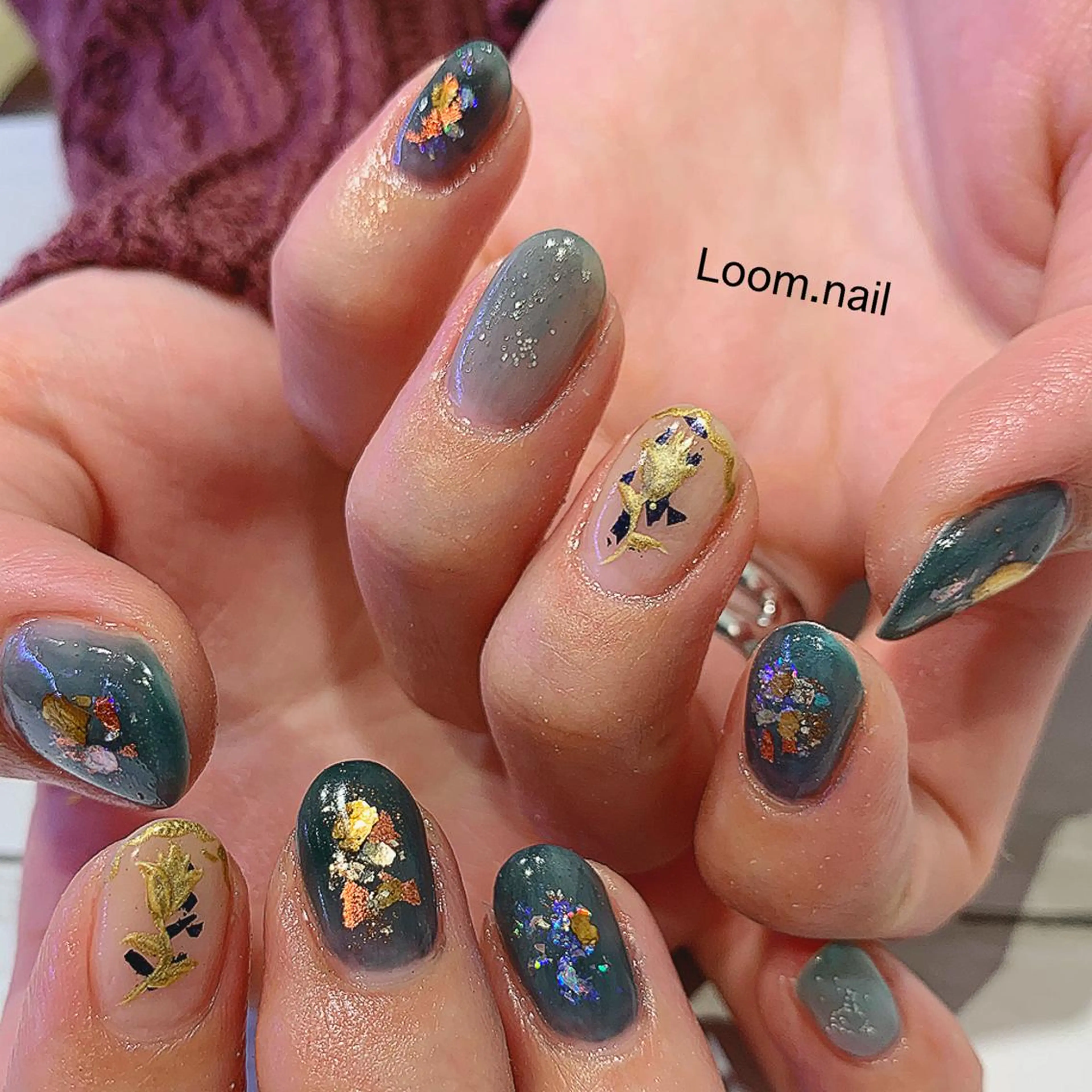 ネイル アートネイル Loom所属・hrd manamiのネイルデザイン