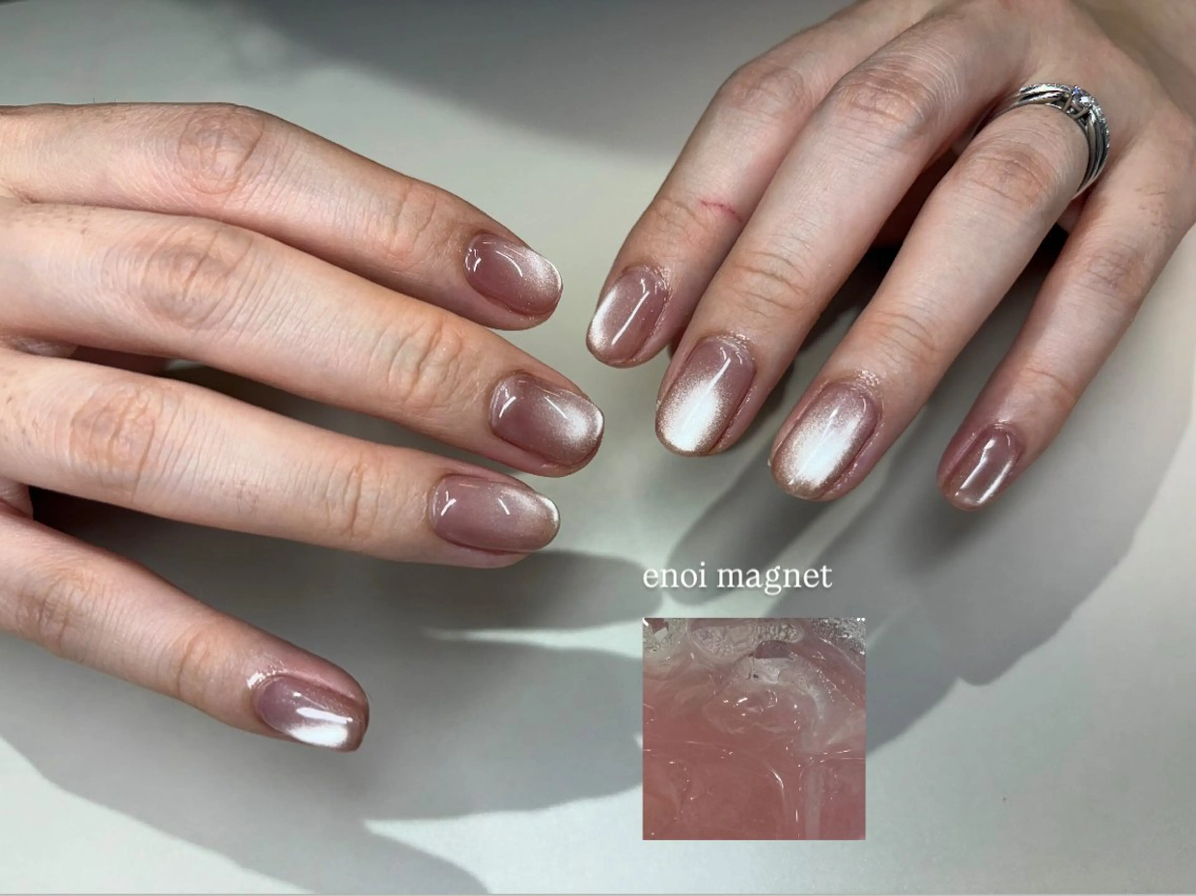 ネイル 長さ出し フットネイル ジェルネイル マグネットネイル 持ち込み chipie_ momiのネイルデザイン