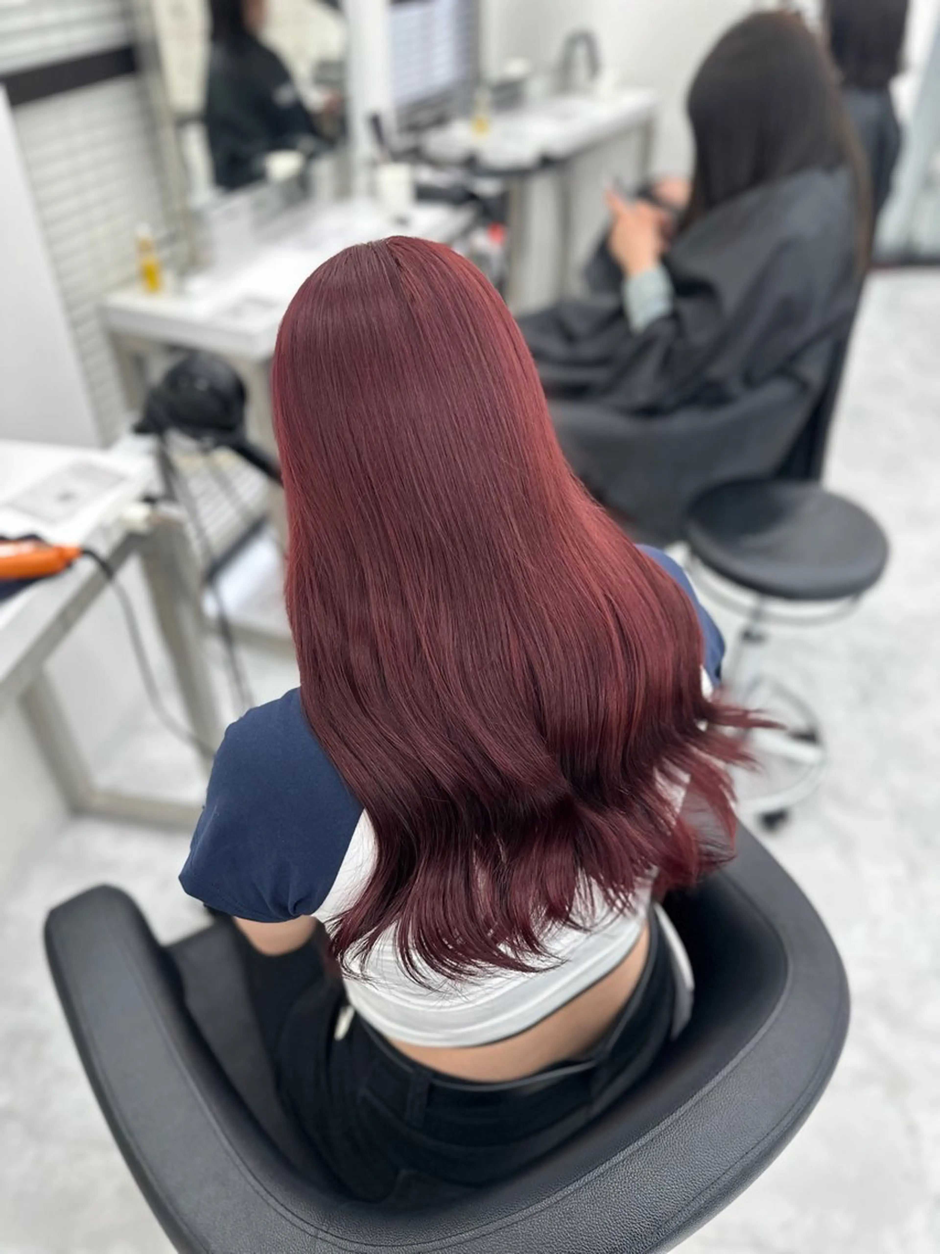 ロング カラー カット ヘアカラー トリートメント mina/暖色カラー 🥀韓国風カット🥀のヘアスタイル