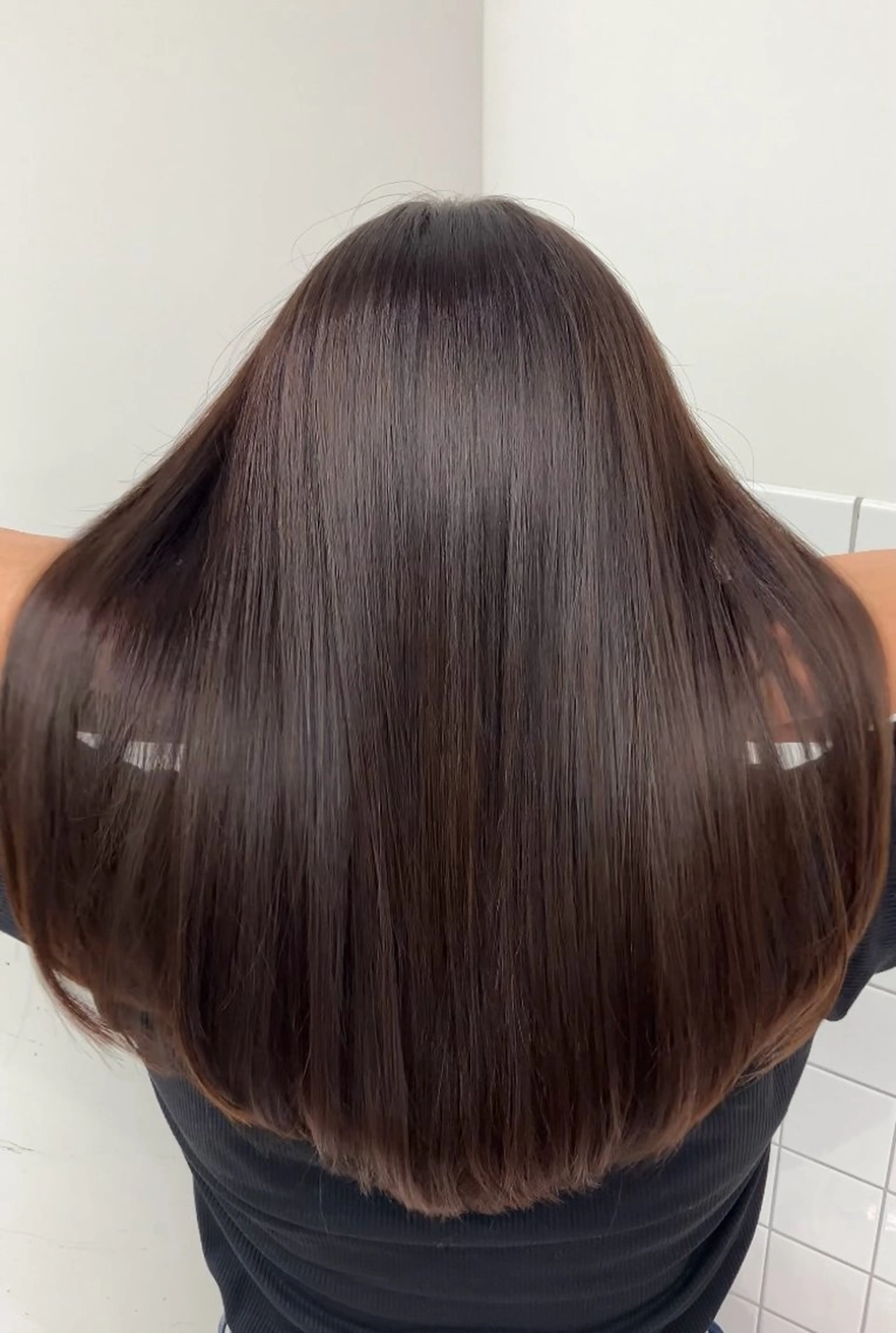 【髪質改善】高濃度水素×酸性ストレート＋マイフォーストリートメント＋カットの写真