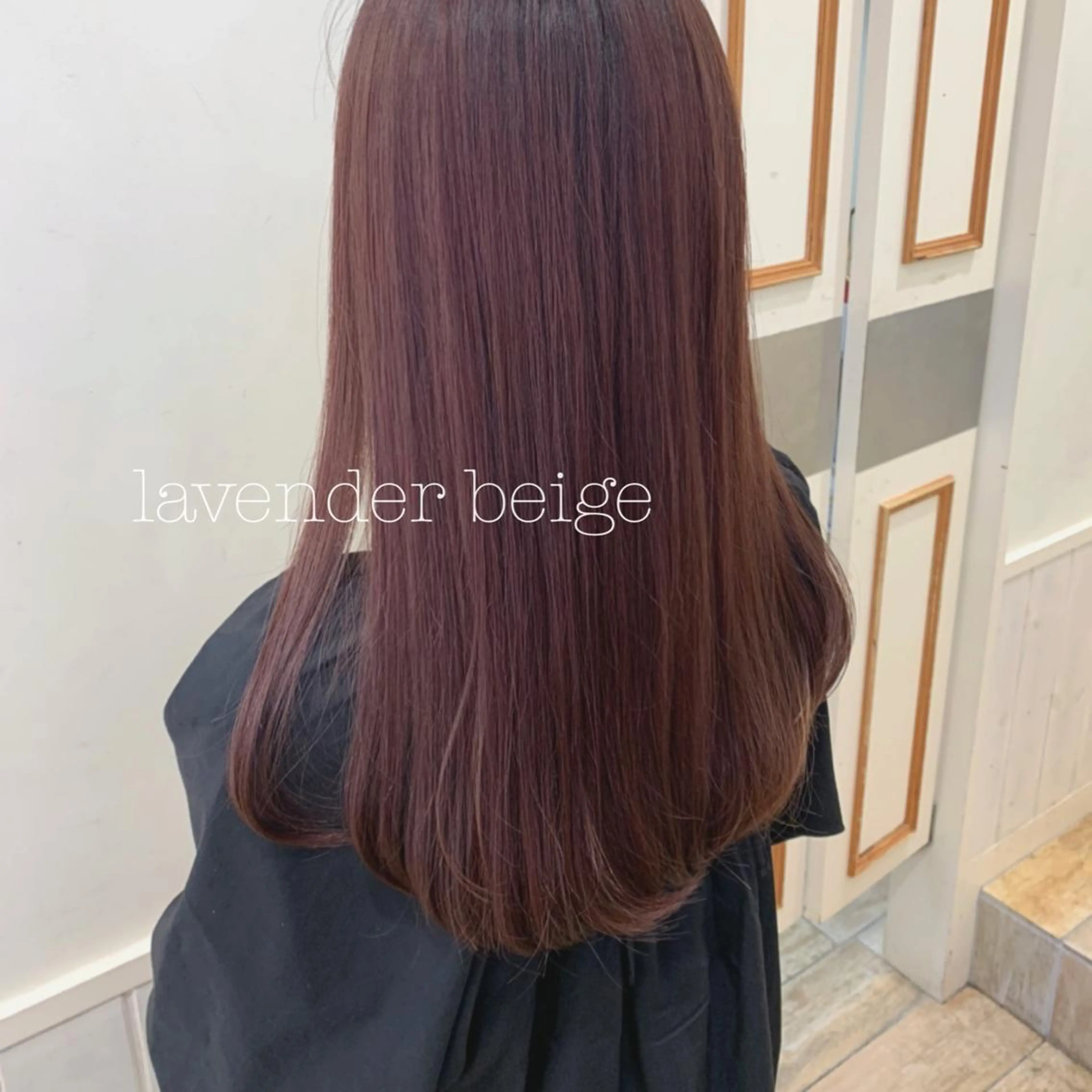 セミロング カラー カット ヘアカラー トリートメント ぱつっとボブ/ 小野あかねのその他イメージ