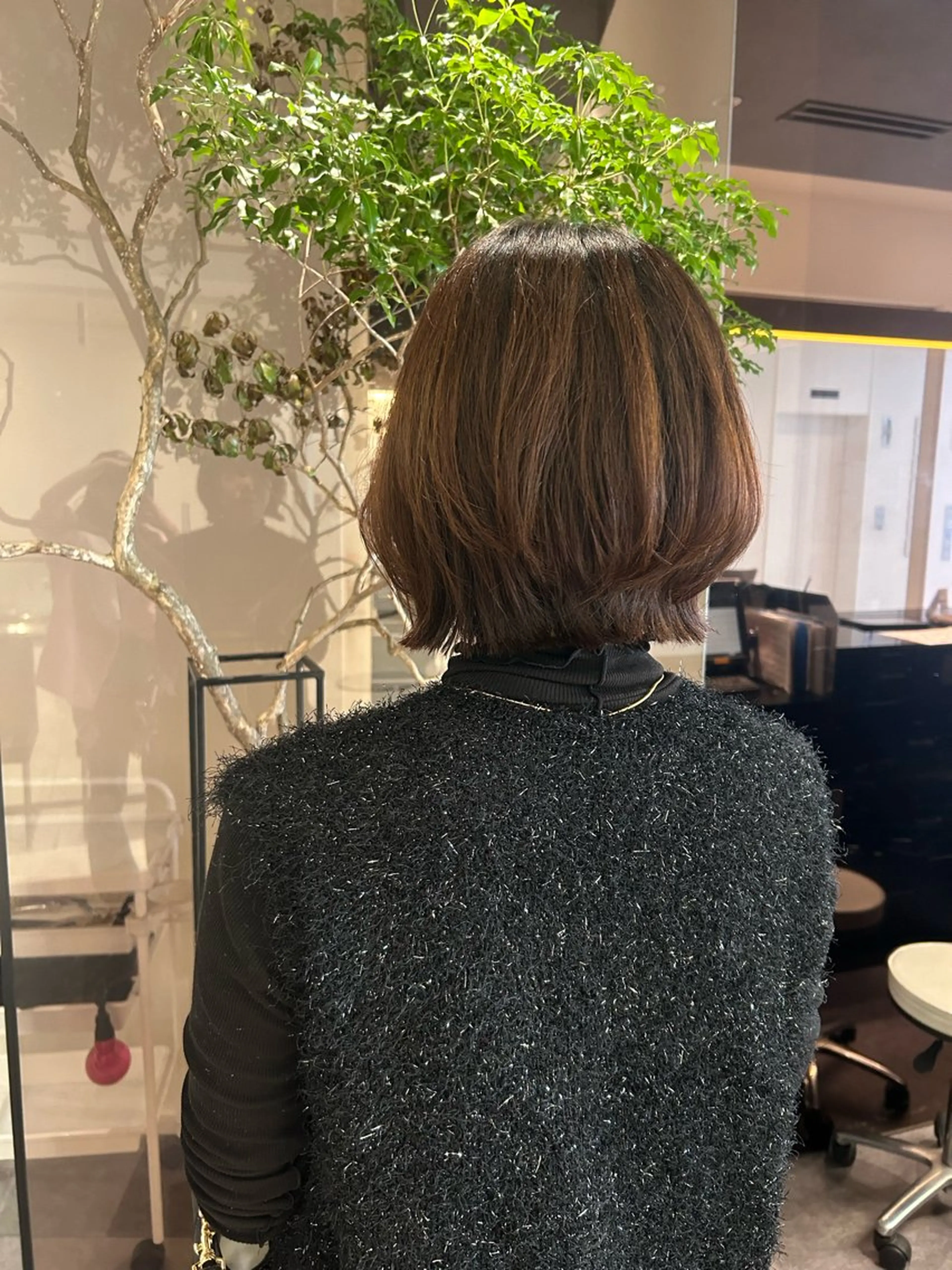 ミディアム 中原 優美のヘアスタイル