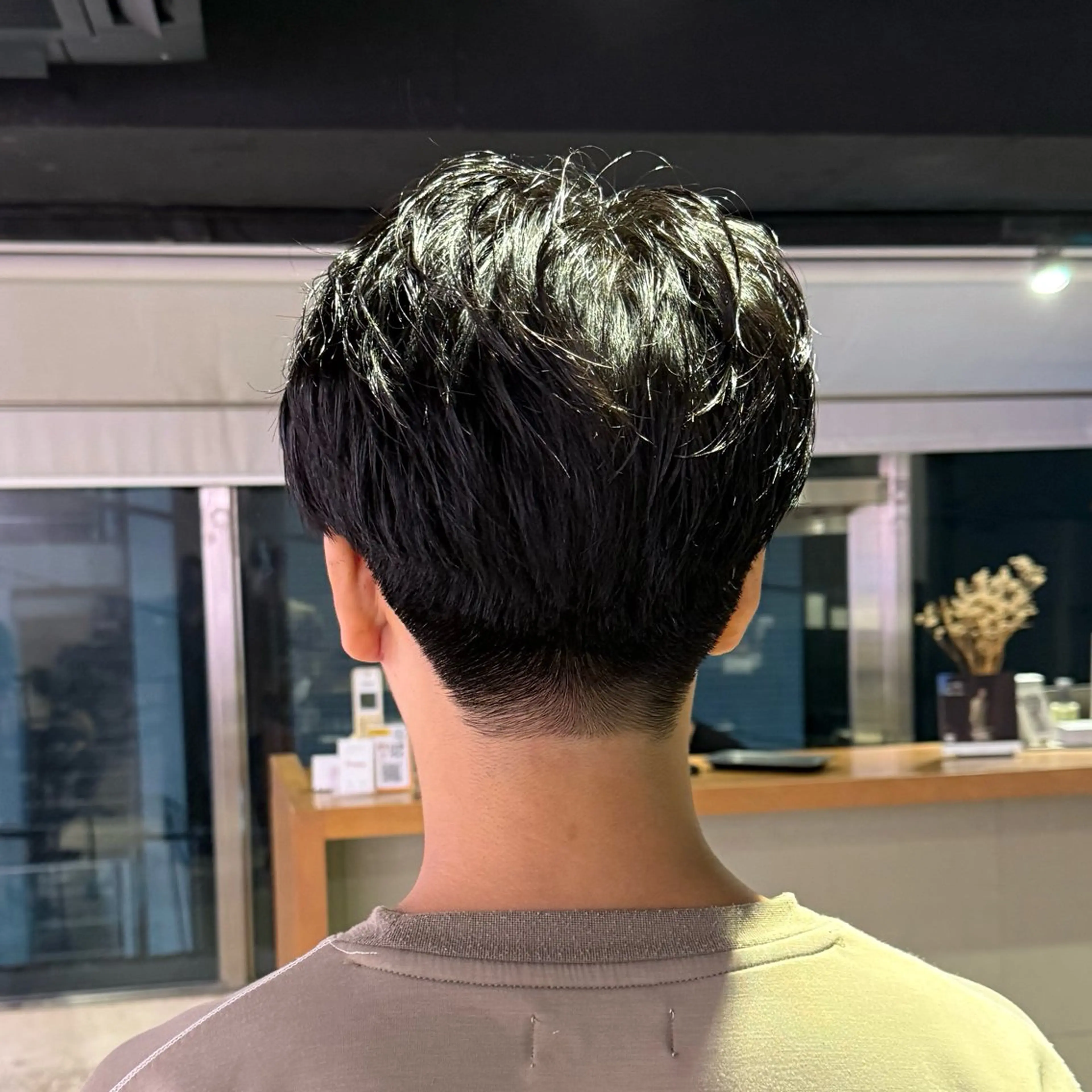 刈り上げマッシュの写真