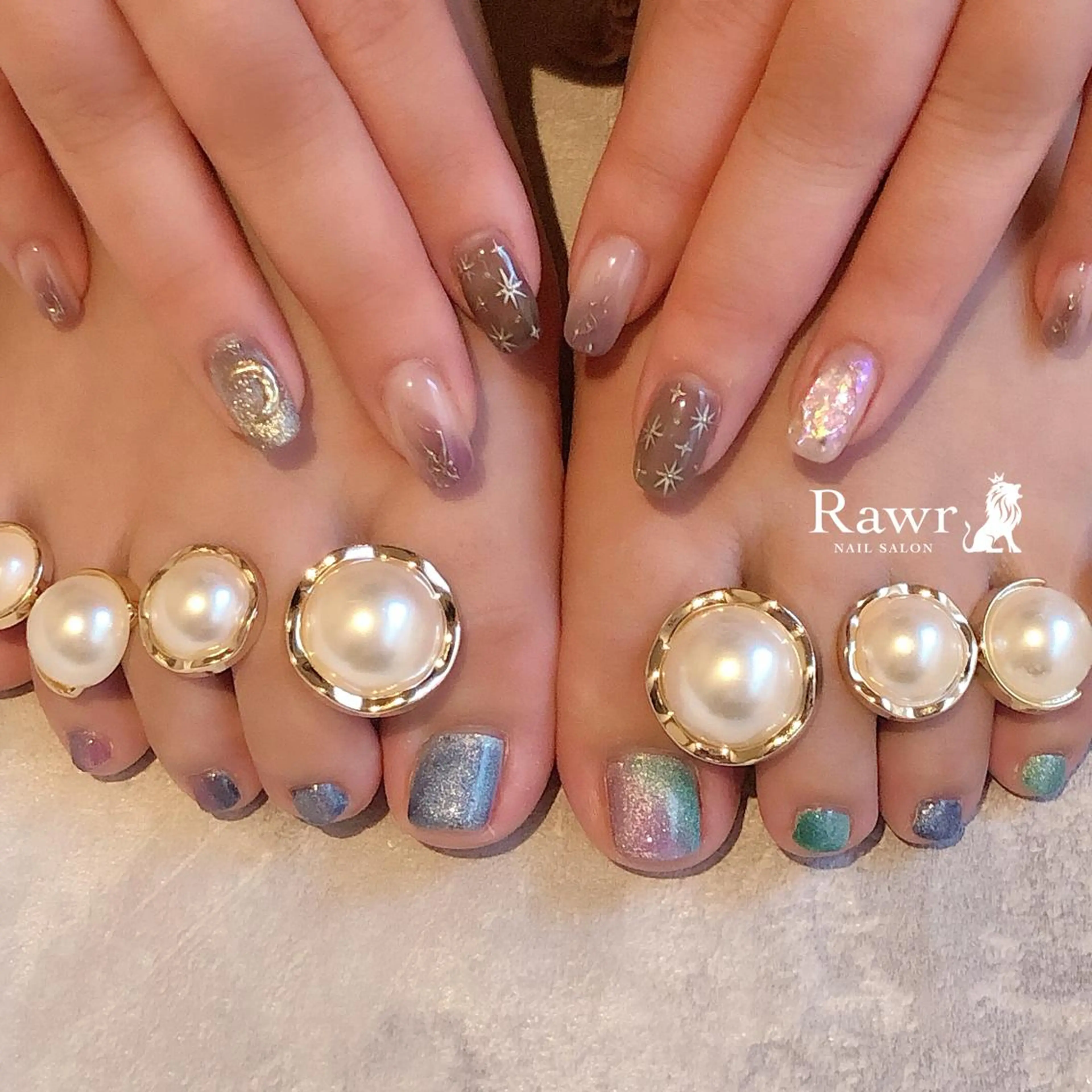 ネイル フットネイル Rawr / saoriのネイルデザイン
