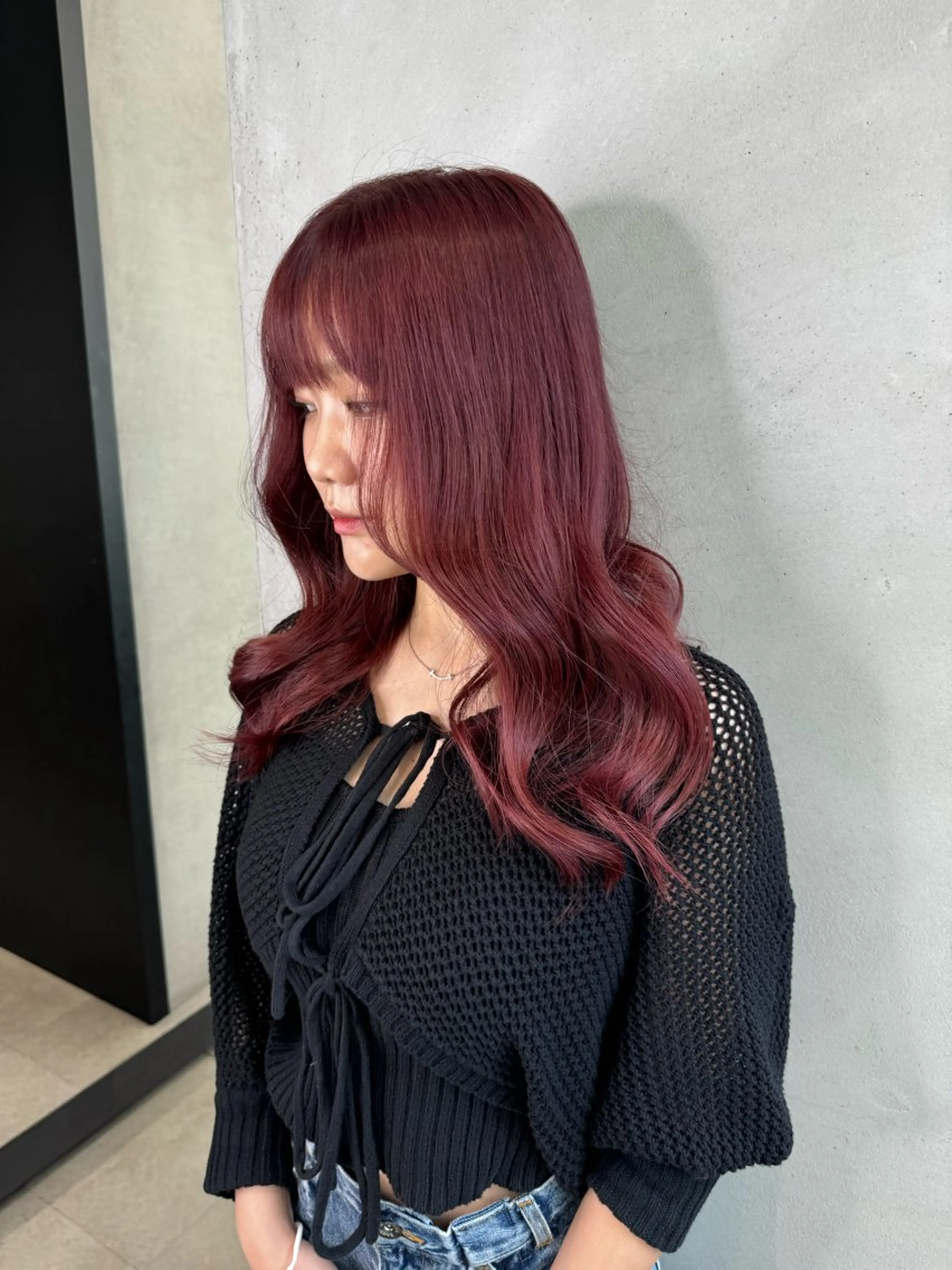 ロング 🇰🇷韓国風ハイ トーンKANA🖤のヘアスタイル