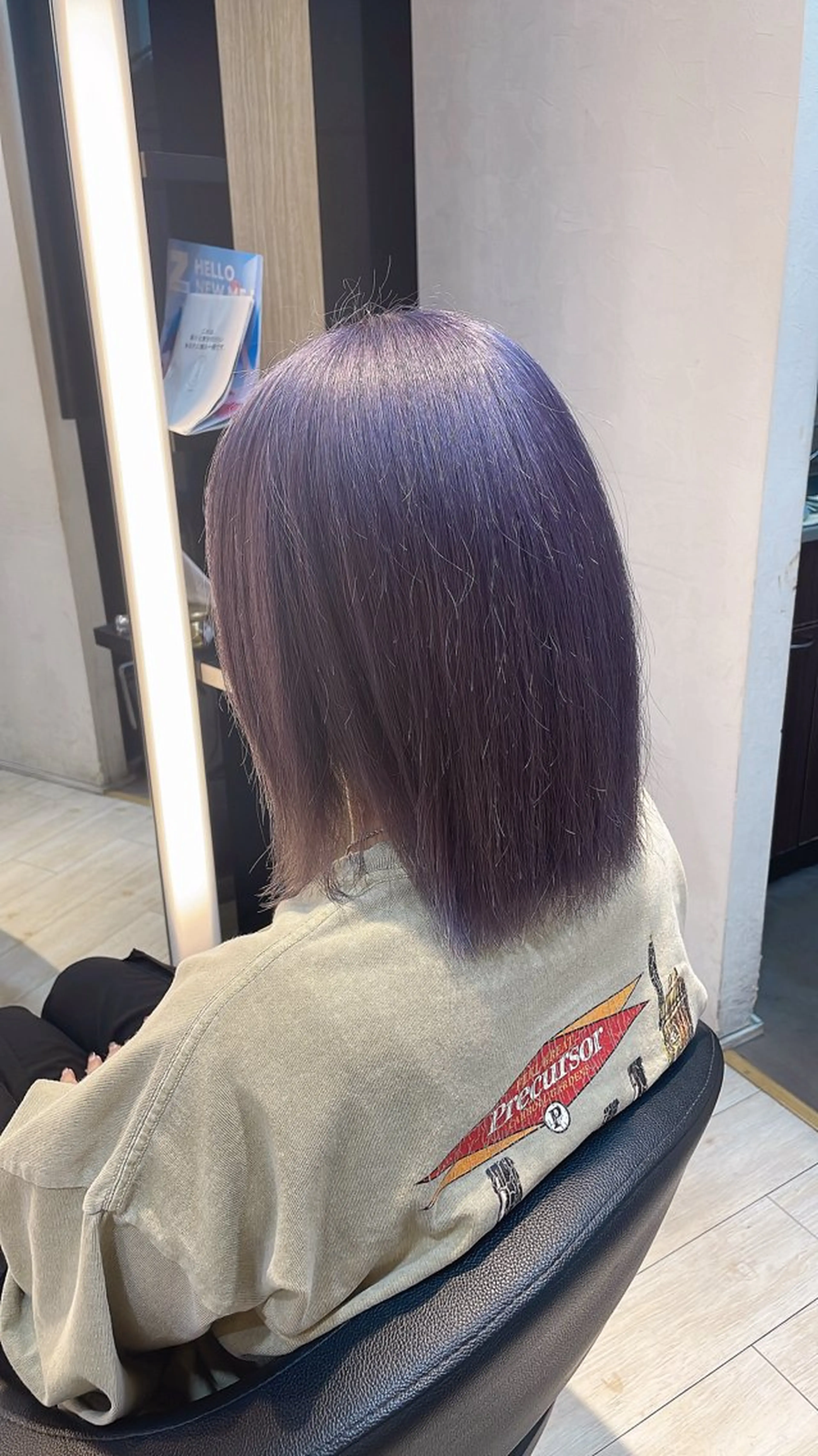 ミディアム カラー ブリーチ/髪質改善/ ハイトーン/暖色のヘアスタイル