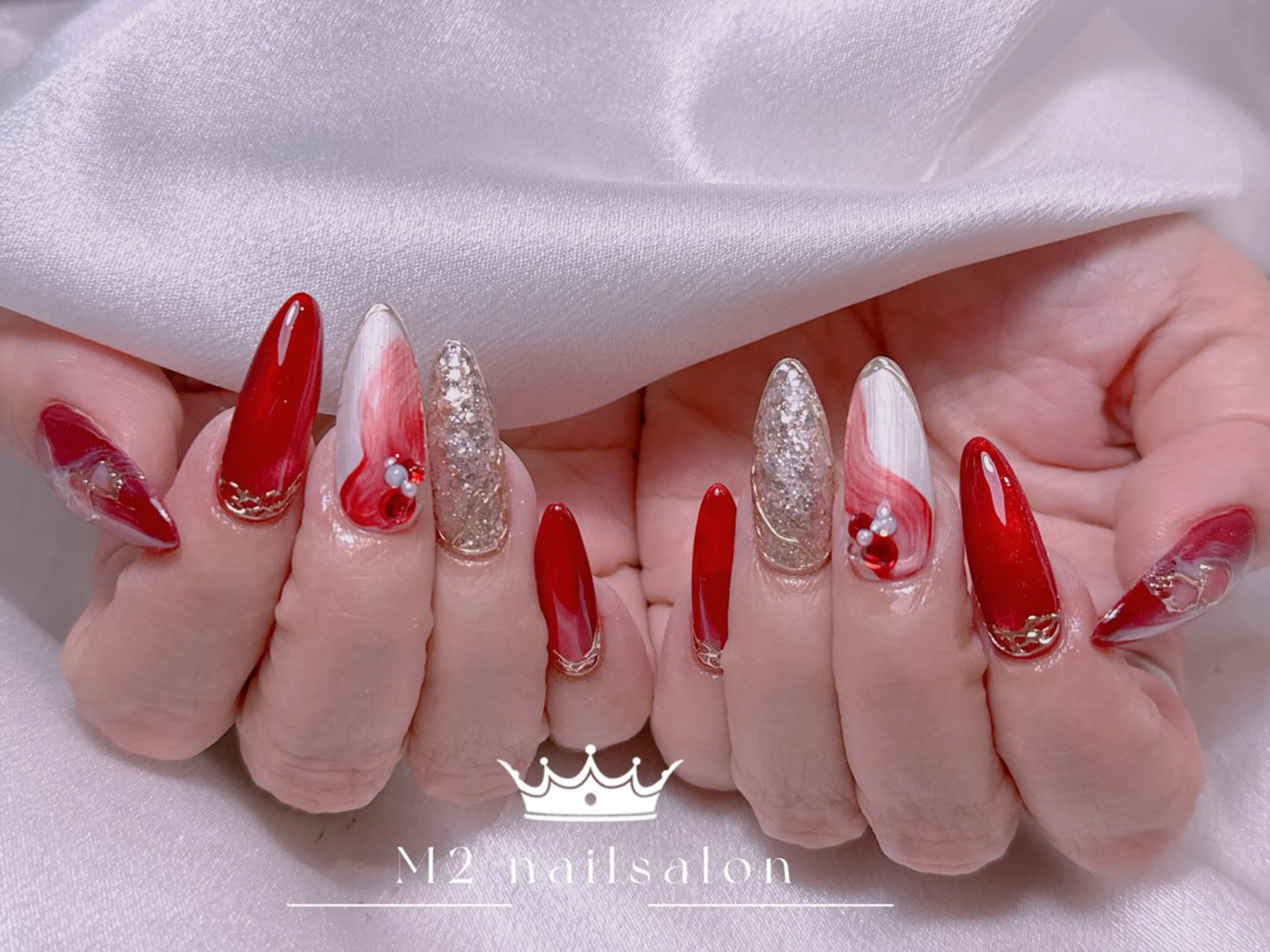 ネイル ハンドネイル 長さだし専門店 M2　rikaのネイルデザイン