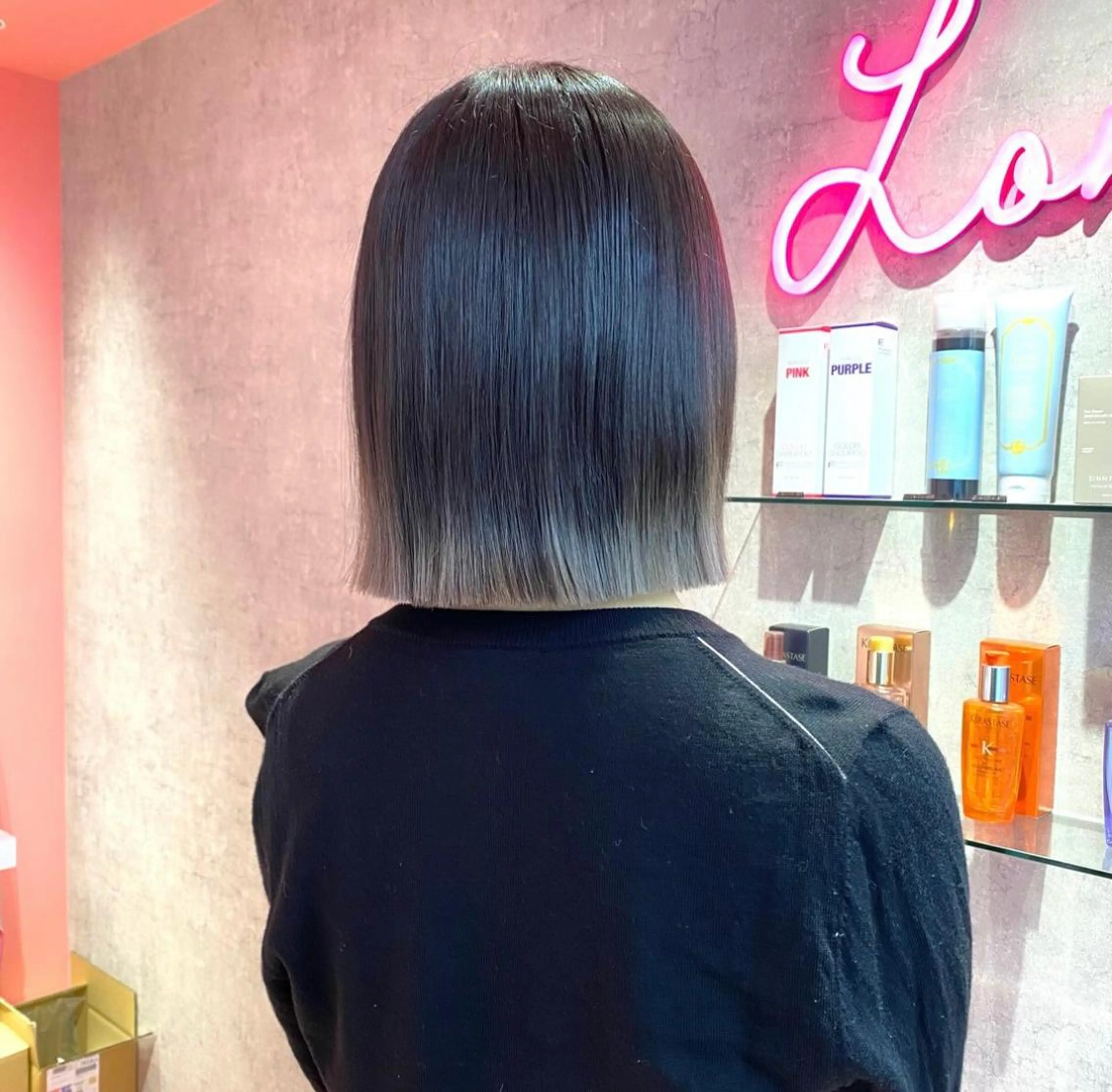 莉乃/縮毛矯正/髪質 改善/艶カラーのヘアスタイル