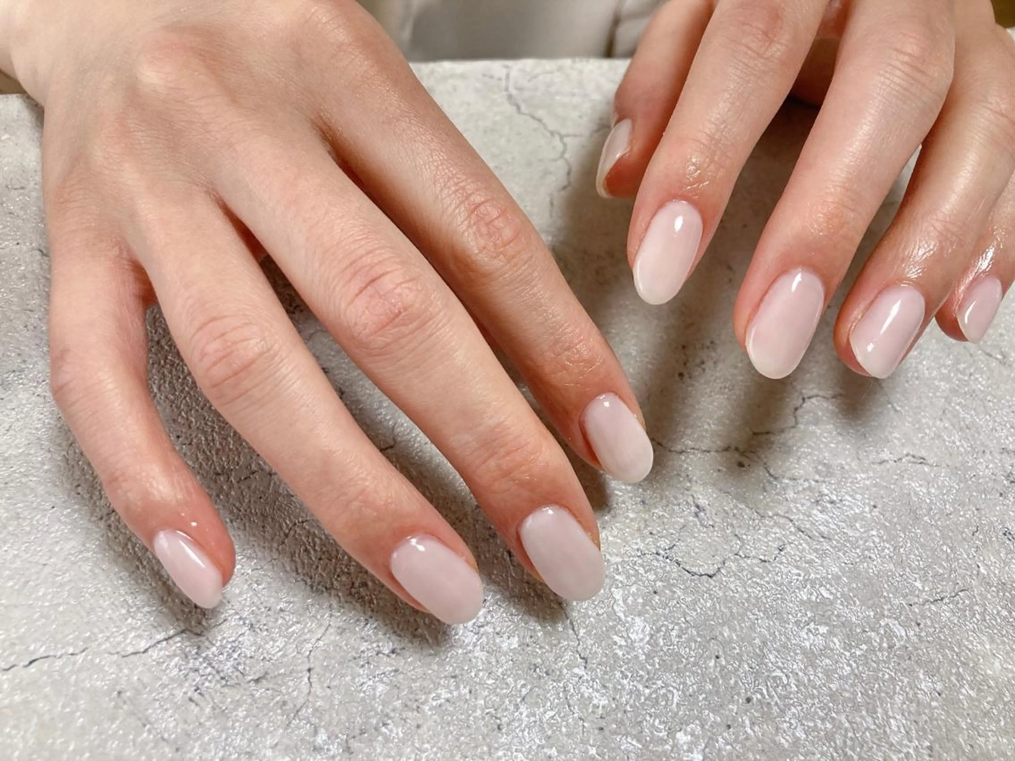 ネイル クリアネイル ワンカラーネイル kikinail 溝の口のネイルデザイン