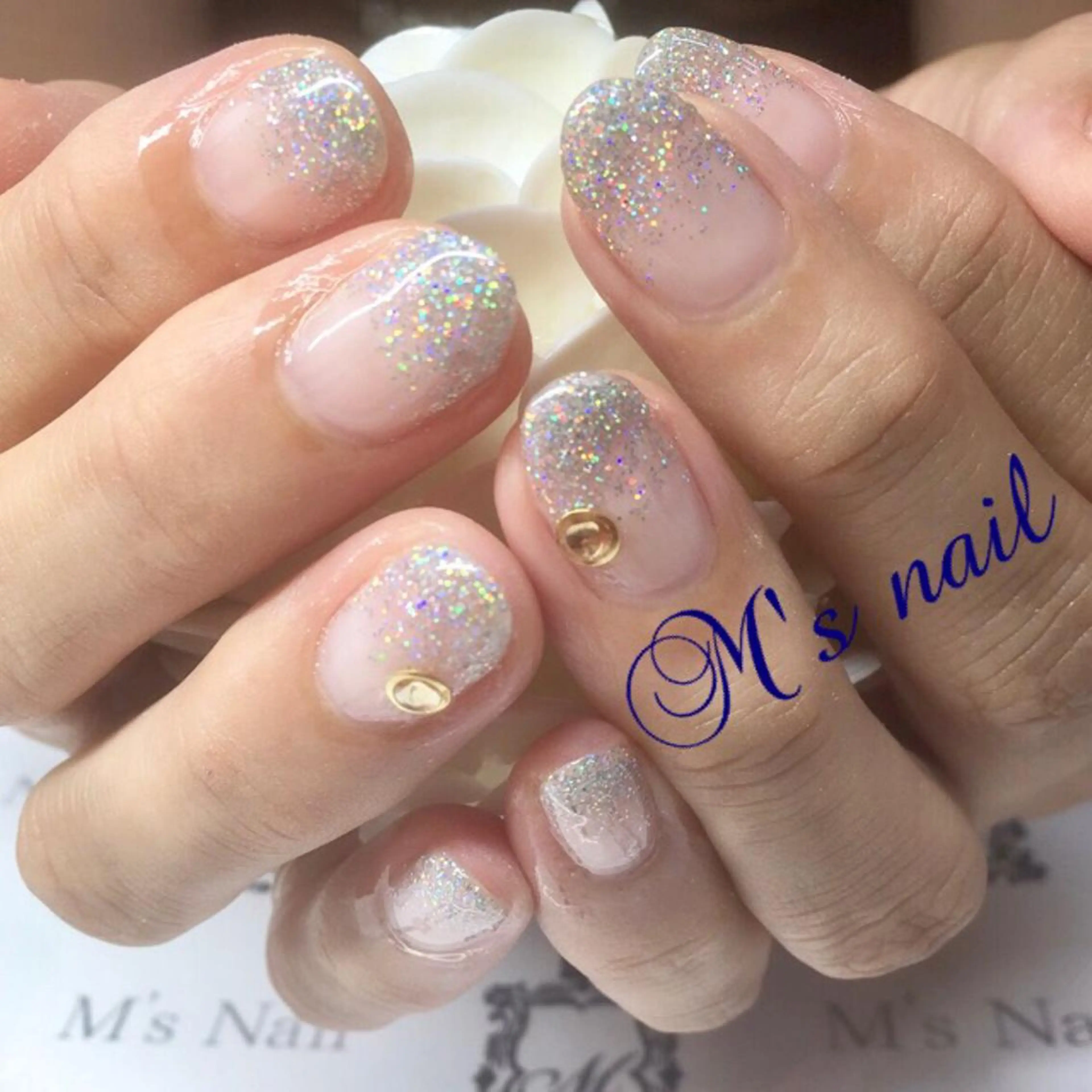 ネイル グラデーション ラメ(グリッター) ラメグラデーション M's nail所属・M's nail ..のネイルデザイン