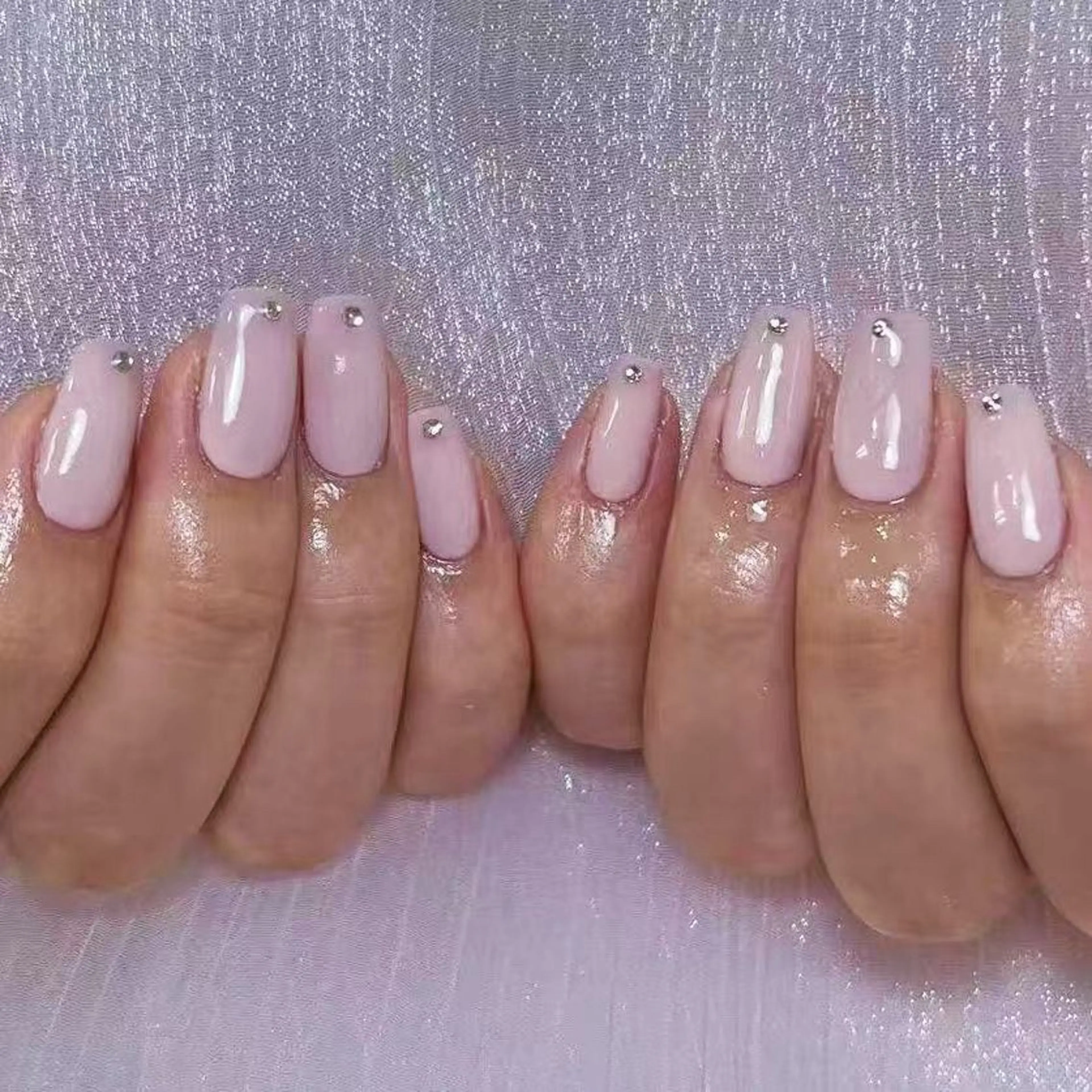 ネイル アートネイル オーロラネイル ガーリー キラキラネイル マグネットネイル Diamond Kokona🩷のネイルデザイン