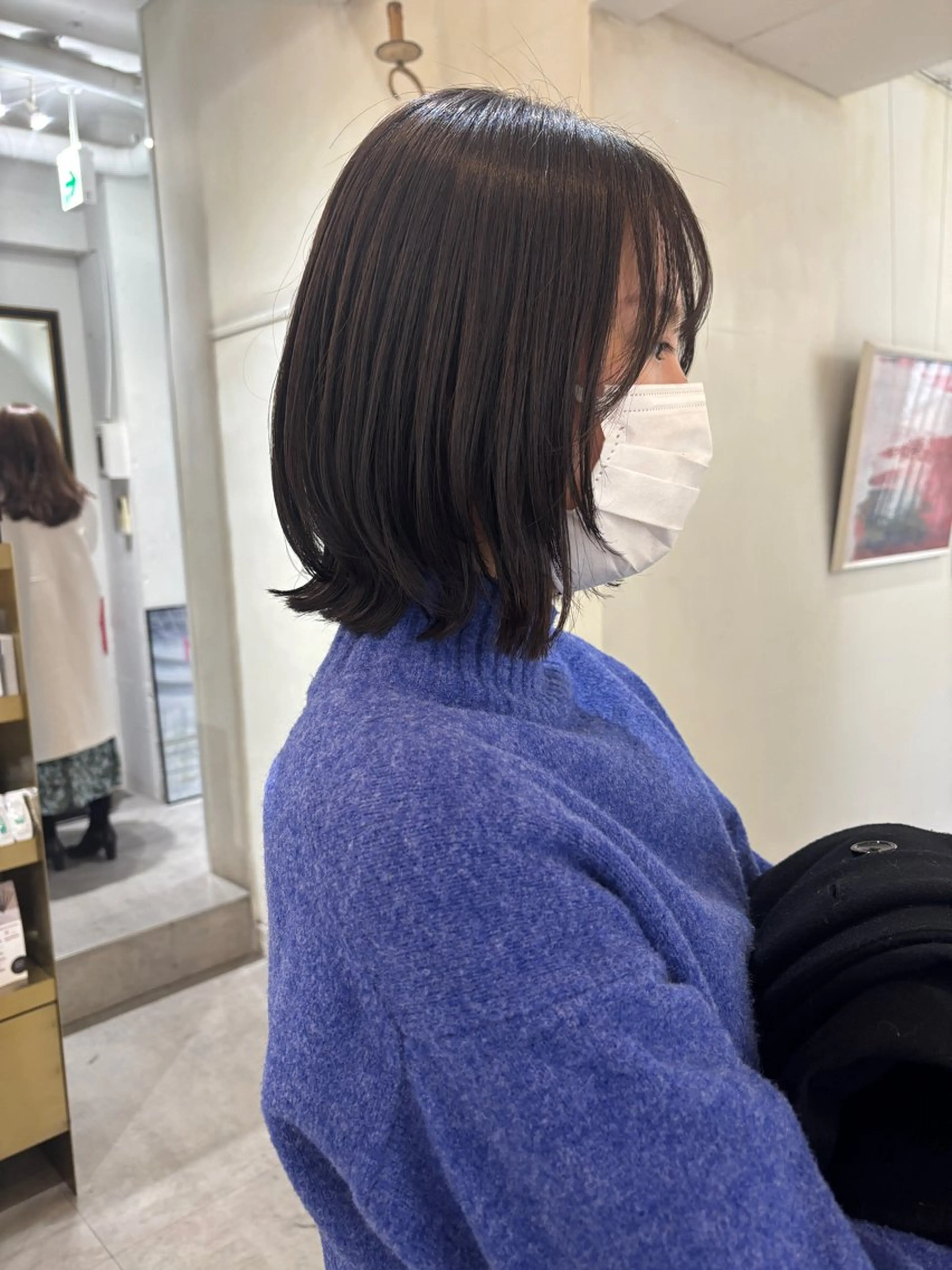 ショート ボブレイヤー ボブ レイヤーカット MINX青山店所属・結莉/ボブ/ 縮毛矯正のヘアスタイル