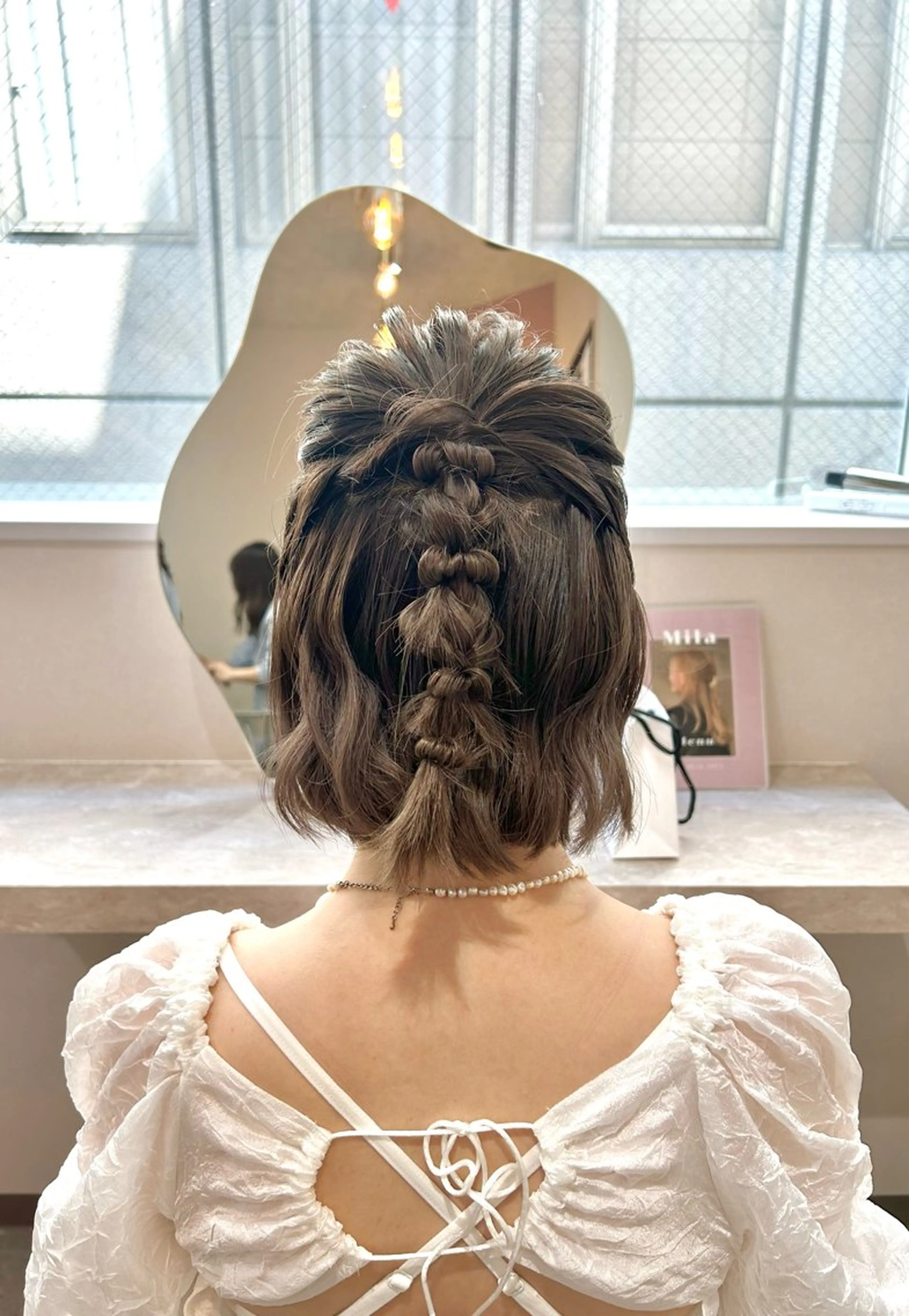 ショート ボブ ヘアセット Mila Hazukiのヘアスタイル