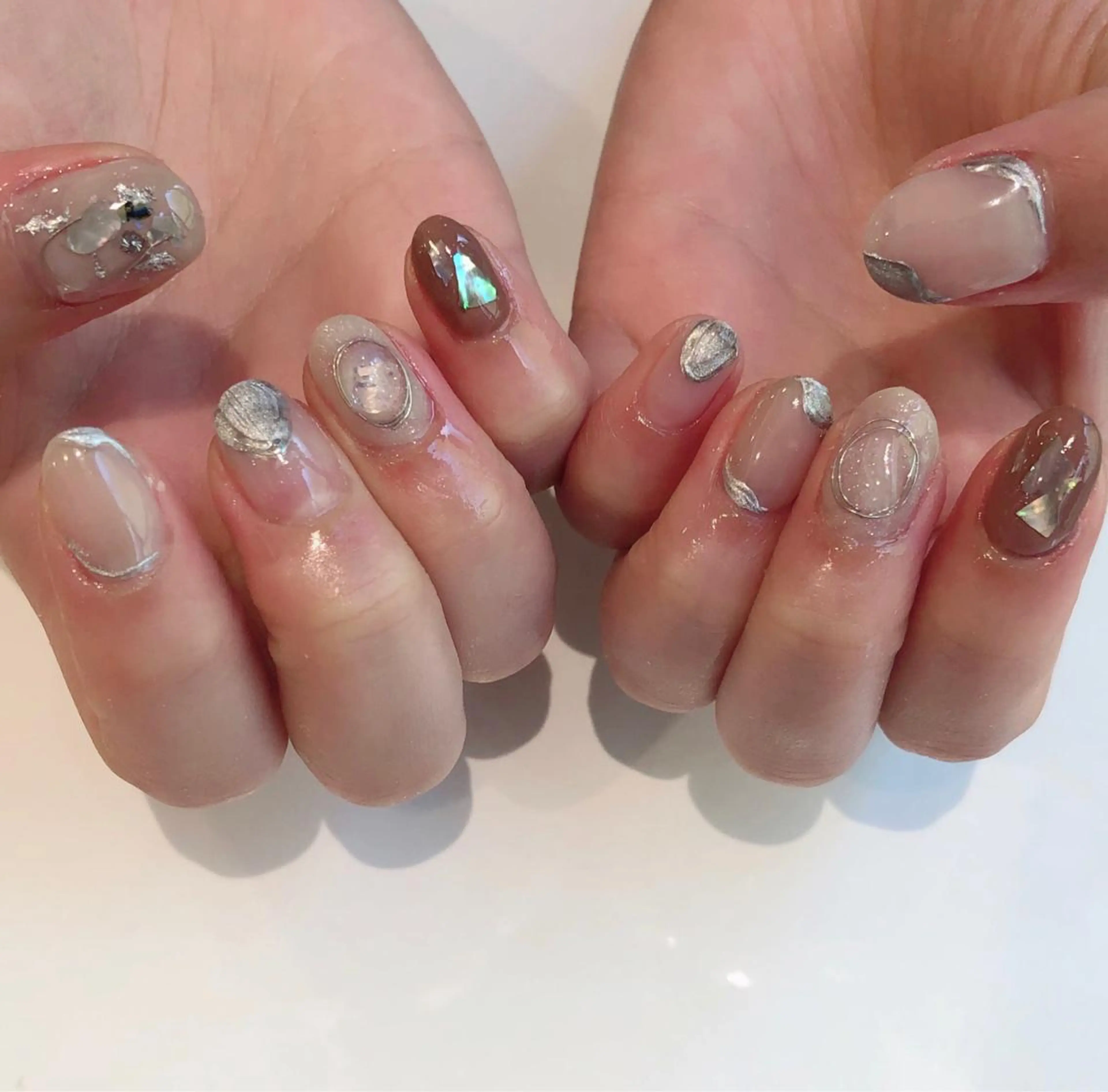 ネイル シルバー Can Nail 栄店 【キャンネイル】所属・後藤今日子 CANNAIL栄店のネイルデザイン