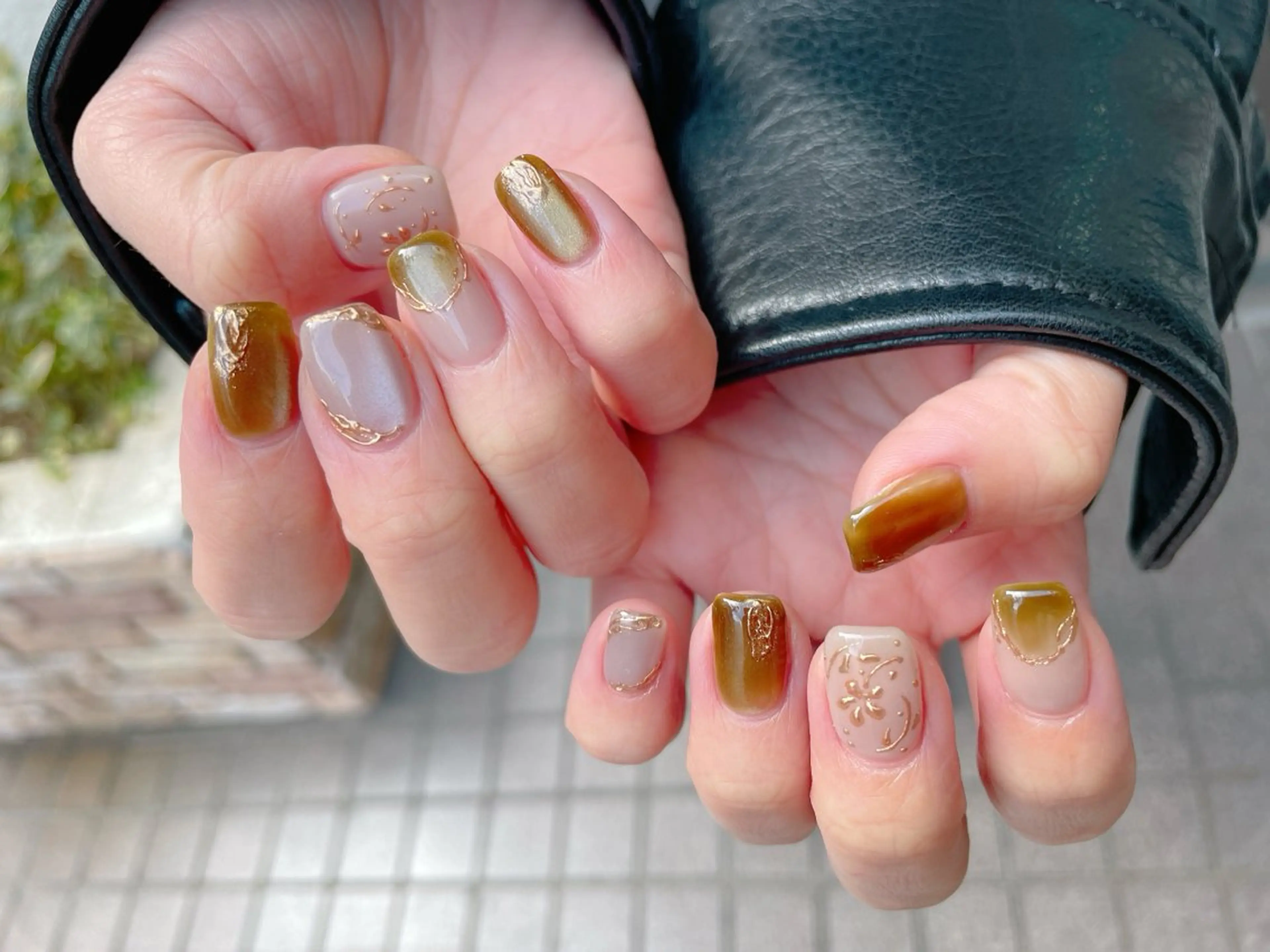 ネイル ジェルネイル パラジェル 冬ネイル nailroom  OHANA所属・nailroom OHANA🌴のネイルデザイン