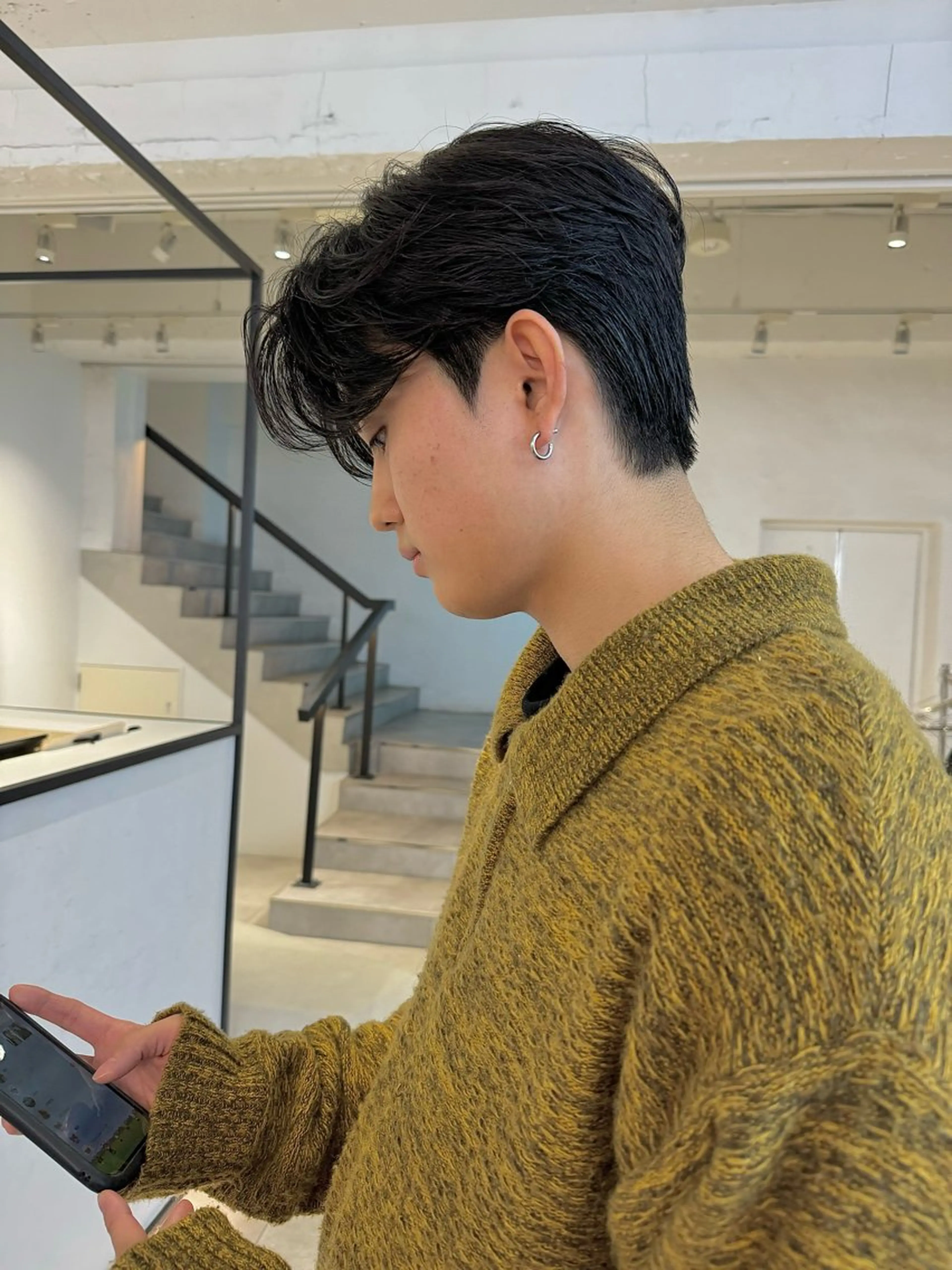 パーマ メンズ カット パーマ 🇰🇷カルマパーマ kaito🇰🇷のヘアスタイル