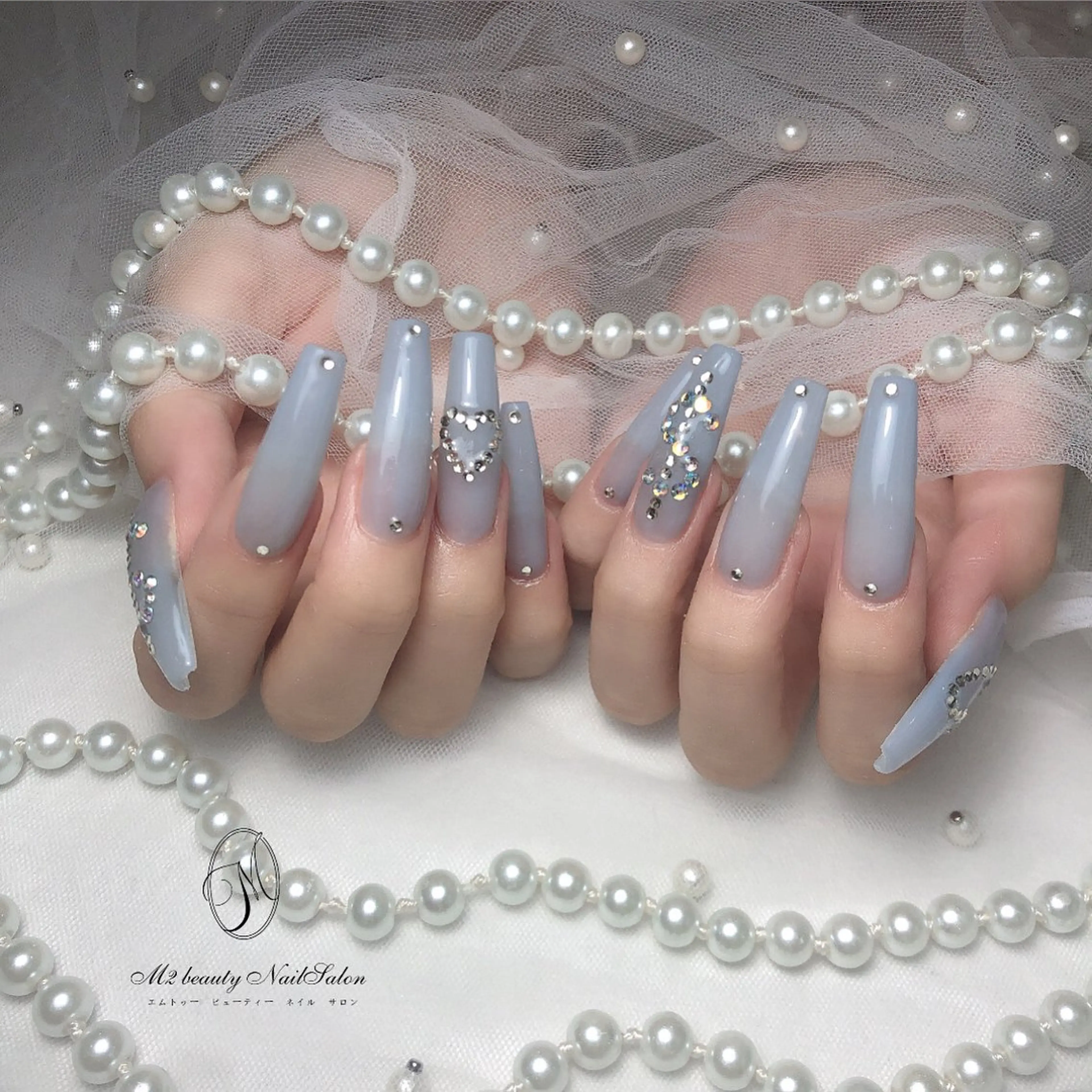 ネイル アートネイル 長さ出し フラッシュネイル ジェルネイル ラメ(グリッター) ハンドネイル M2 beauty Nankaのネイルデザイン