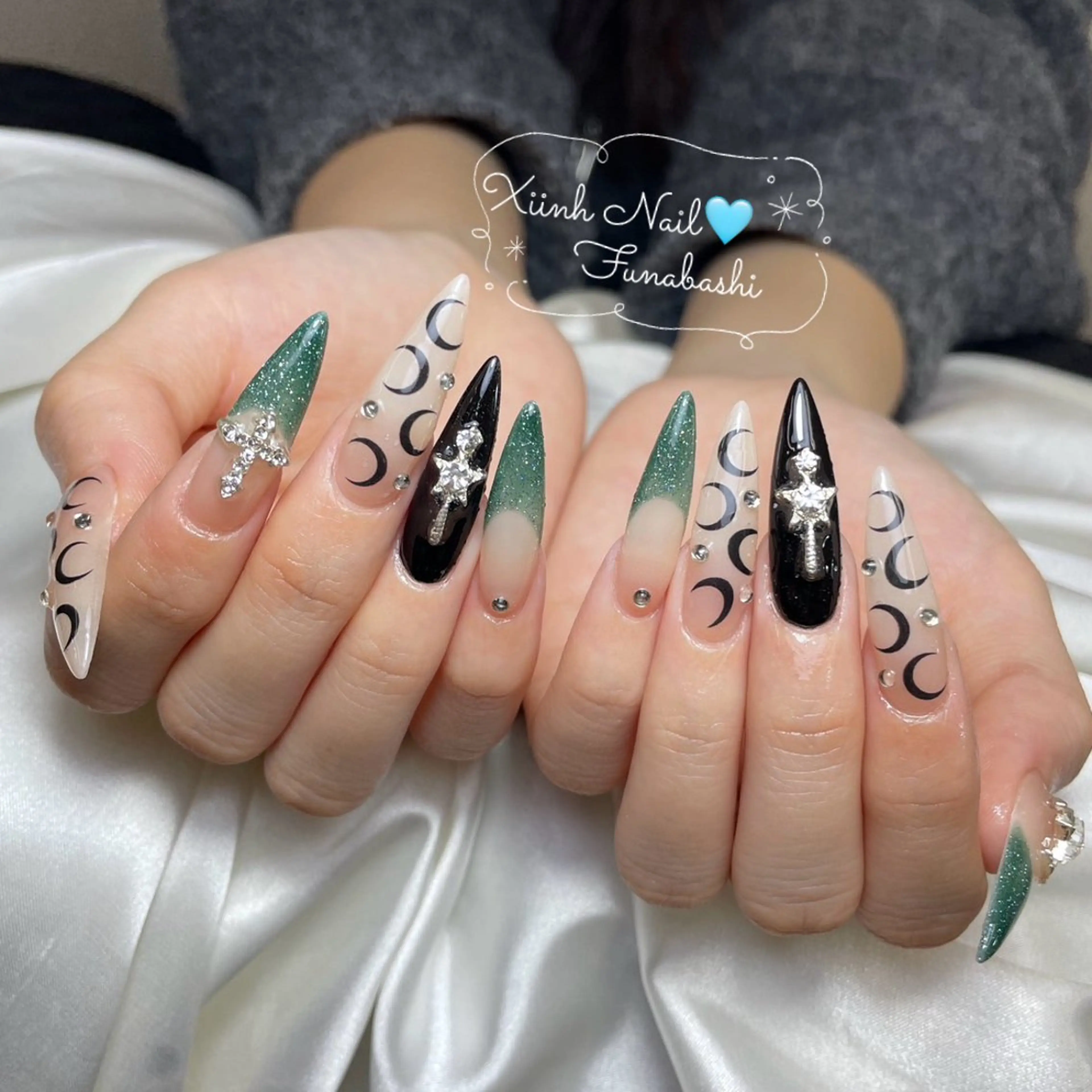 ネイル チークネイル 桜ネイル 長さ出し フットネイル ジェルネイル ハンドネイル XIINH NAIL SALONのネイルデザイン