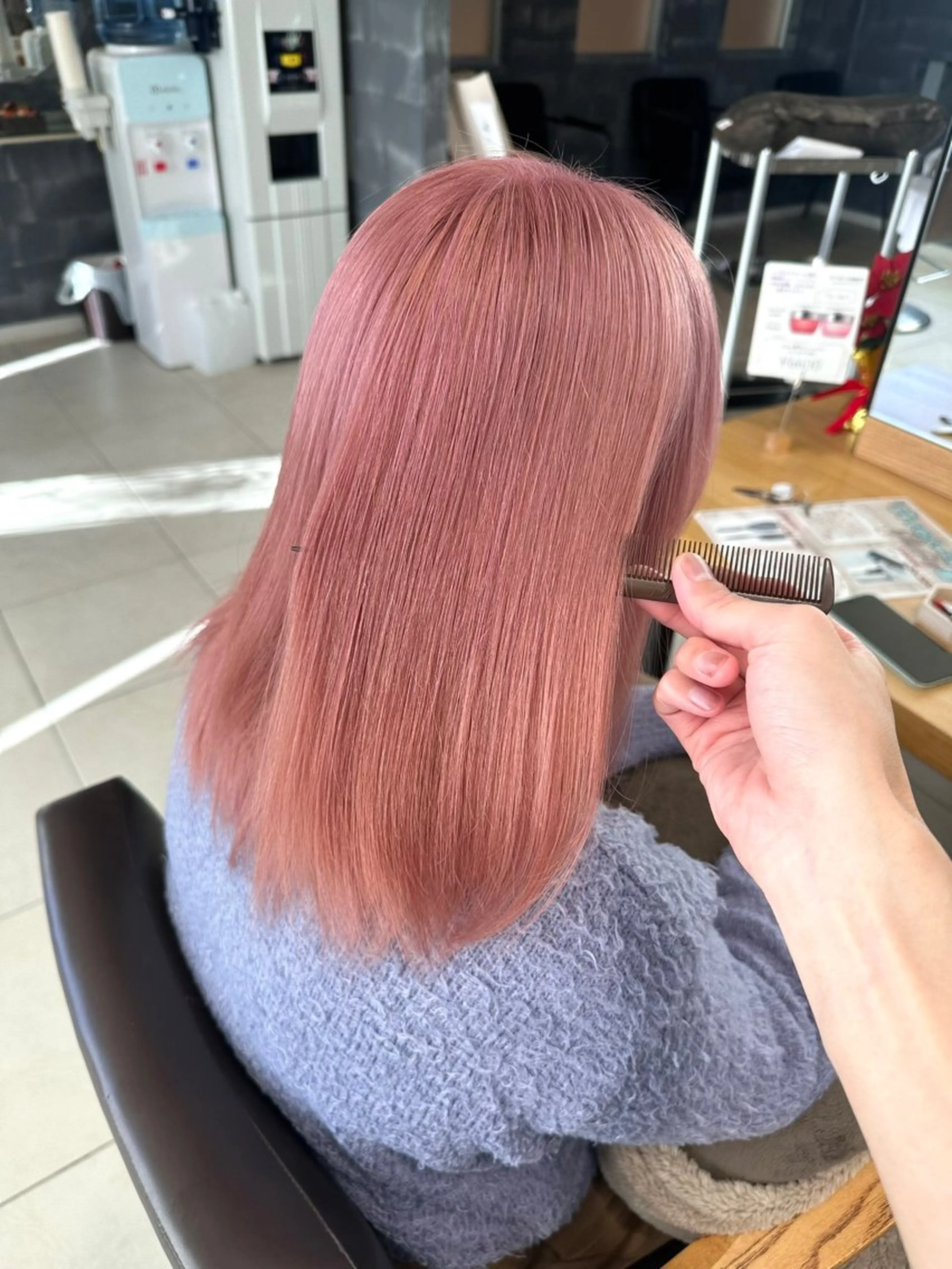 ミディアム ヘアカラー トリートメント SHUN/ブリーチ/ カラー/臼井/佐倉のヘアスタイル