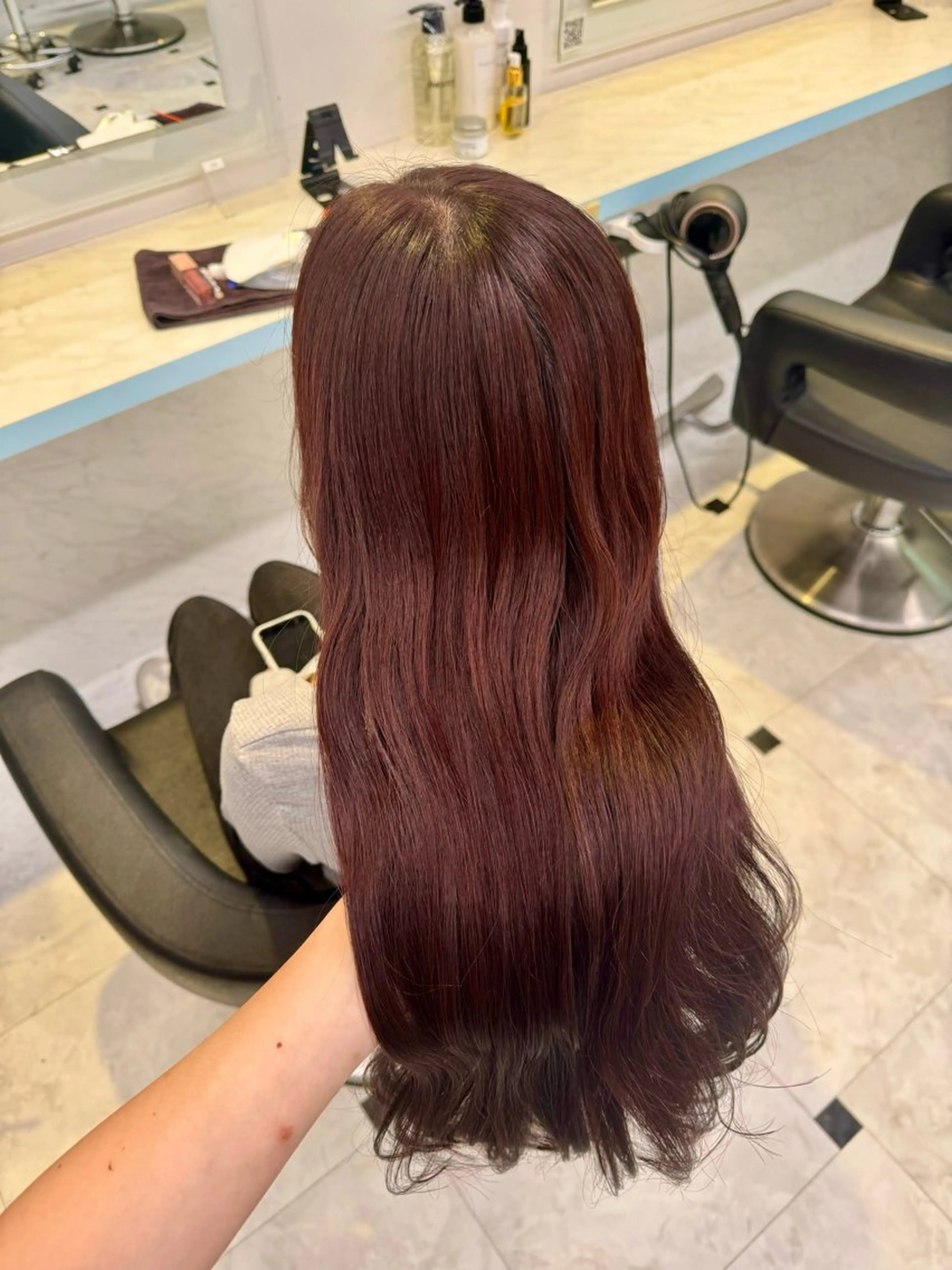 カラー ヘアカラー トリートメント ヘッドスパ ヘアセット 🇰🇷韓流暖色ヘア 🍒saaya🍒のヘアスタイル