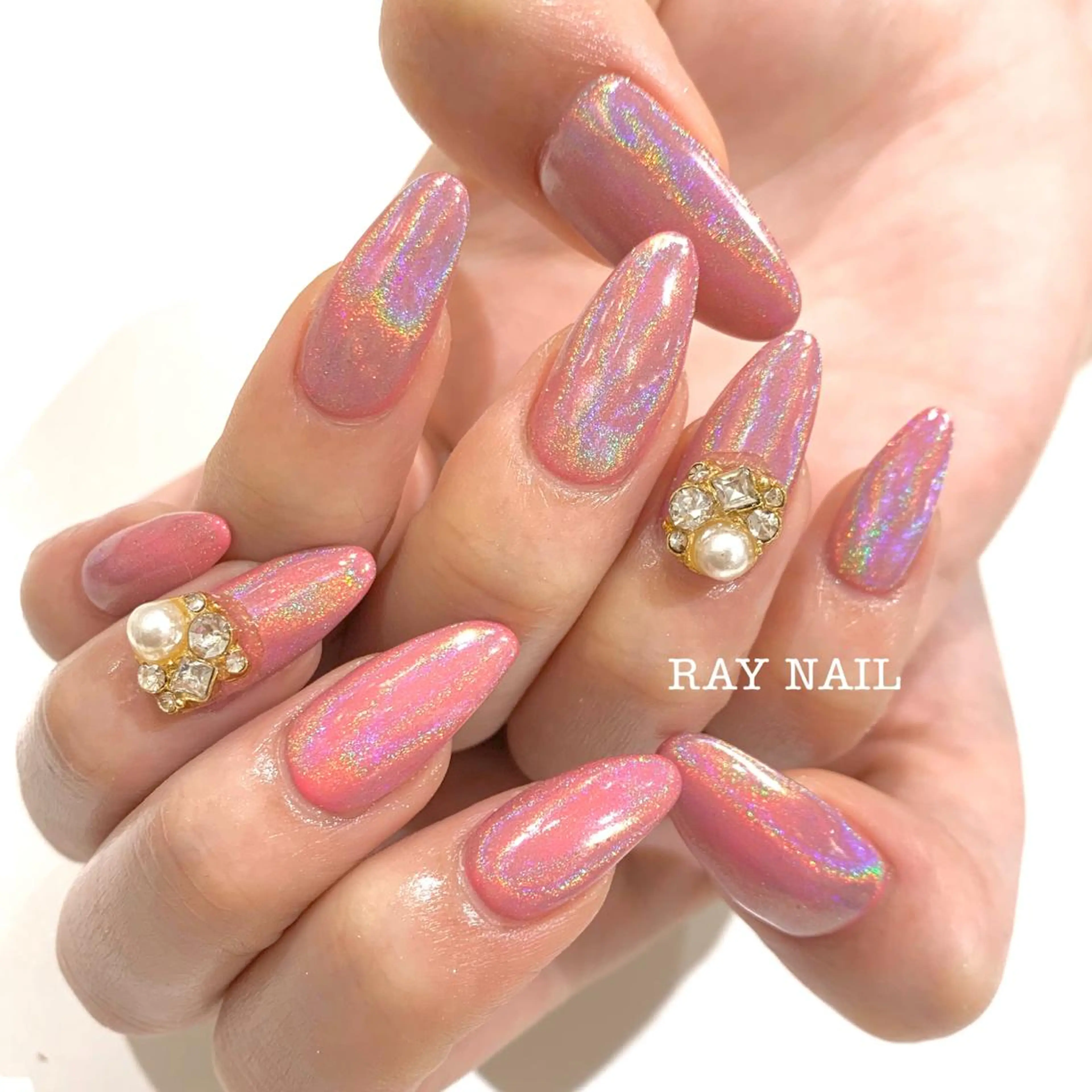 ロング ネイル マツエク・マツパ ワンカラーネイル be-cares beauty(豊川店のネイルデザイン