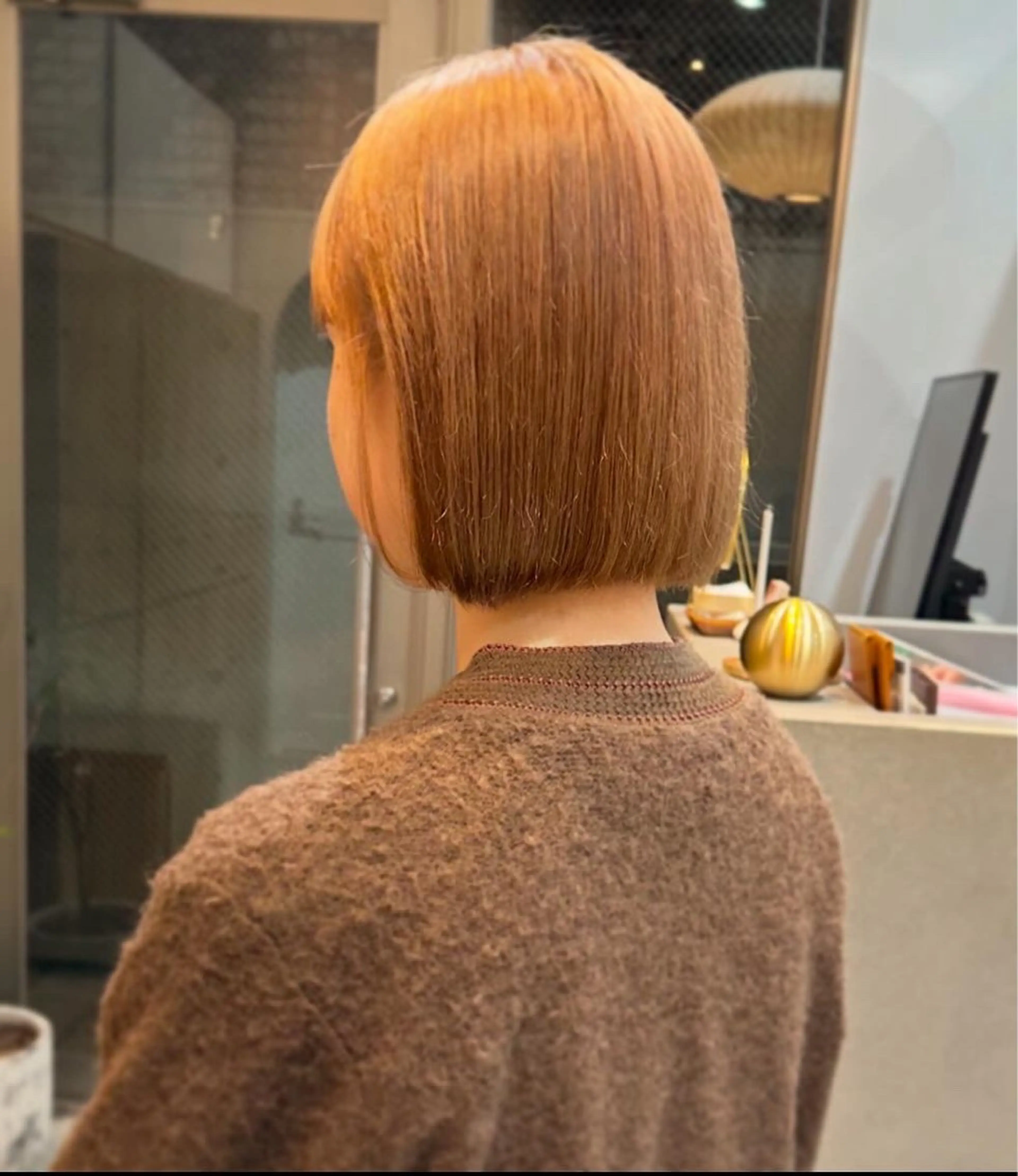 ショート カラー ベージュカラー ブリーチ ❤️アヤカ Wカラー ボブ レイヤー❤️のヘアスタイル