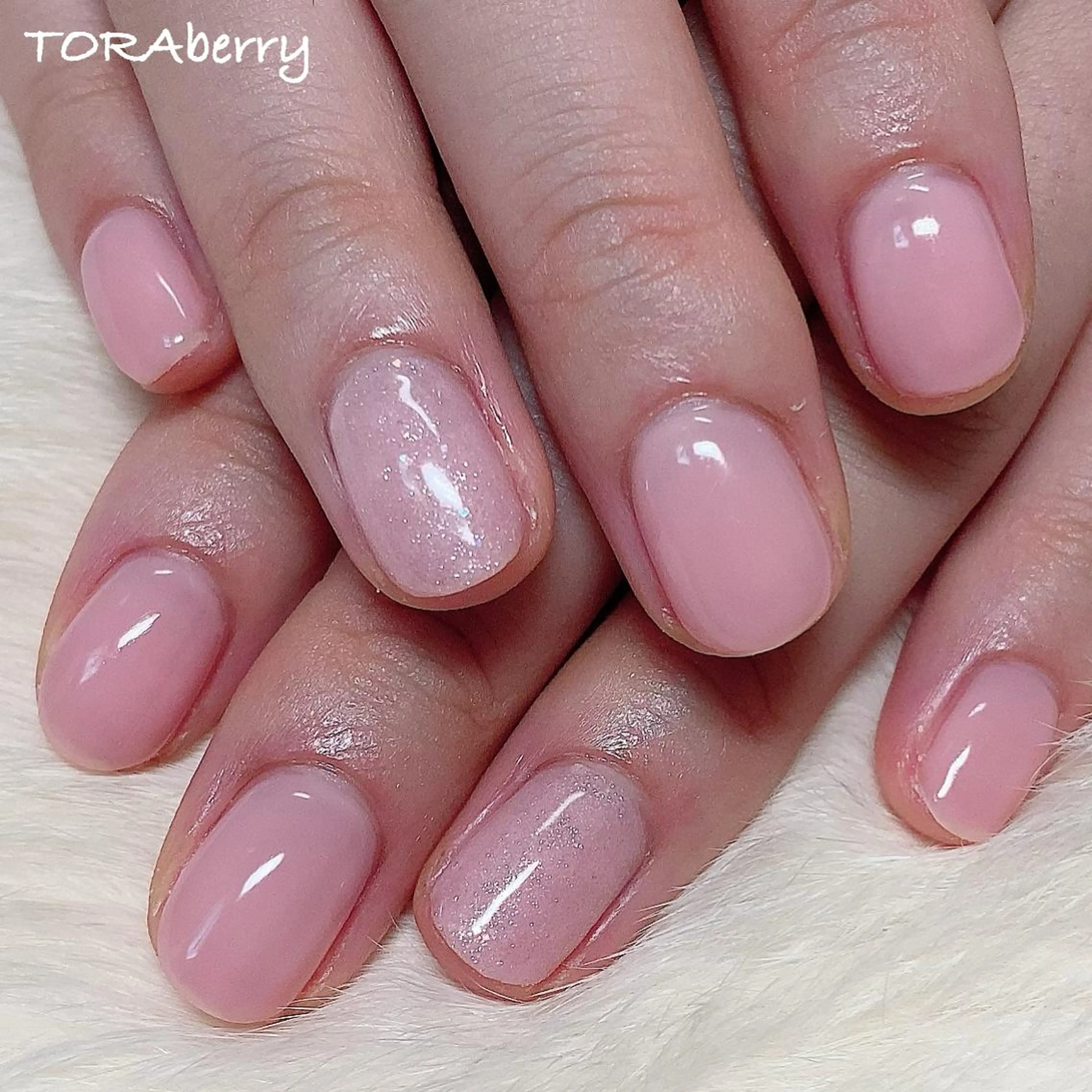 ネイル ピンク ハンドネイル ネイリスト なつみのネイルデザイン