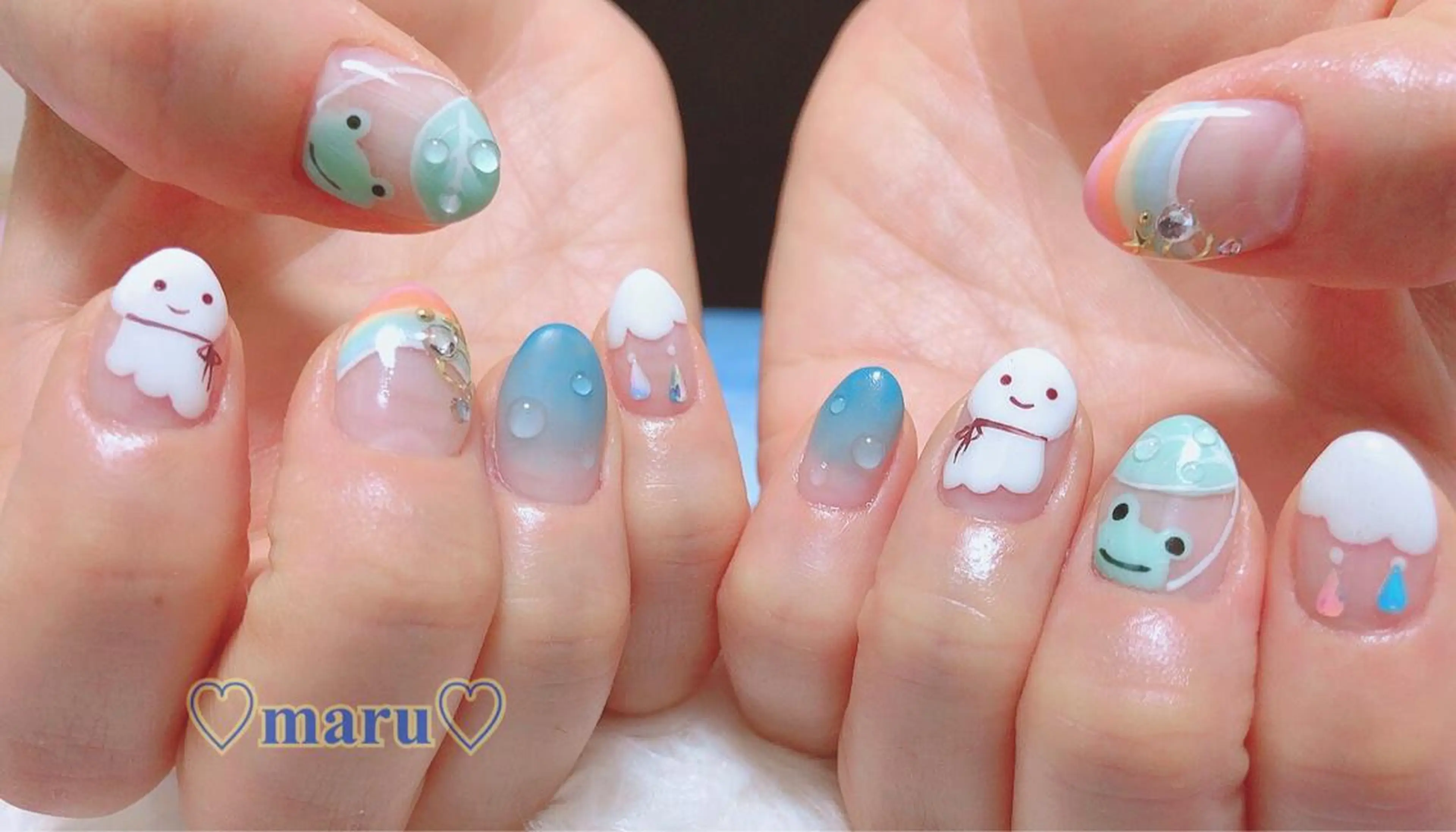 ネイル ハンドネイル フットネイル まるみ ♡のネイルデザイン